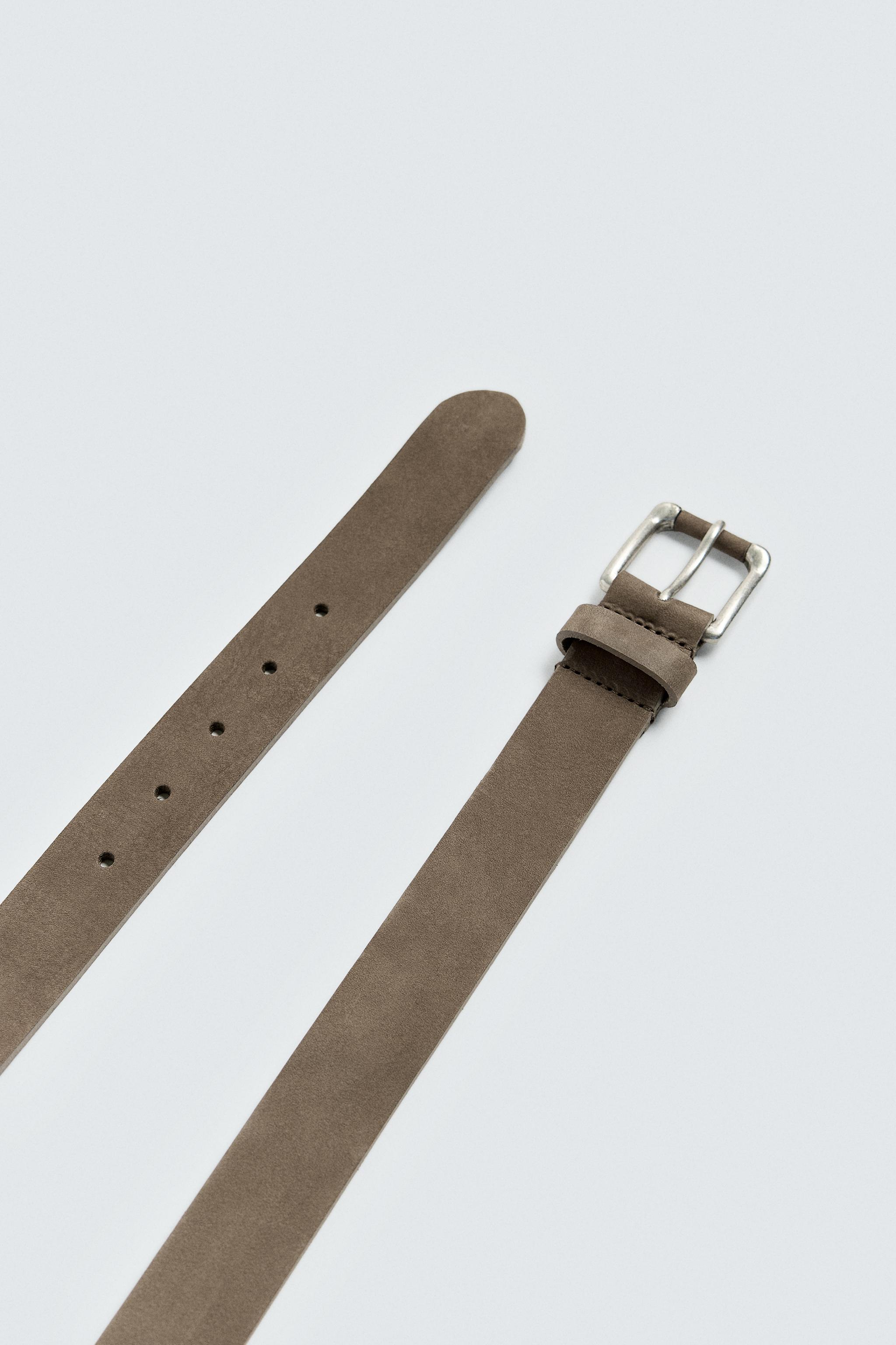 NUBUCK LEATHER BELT