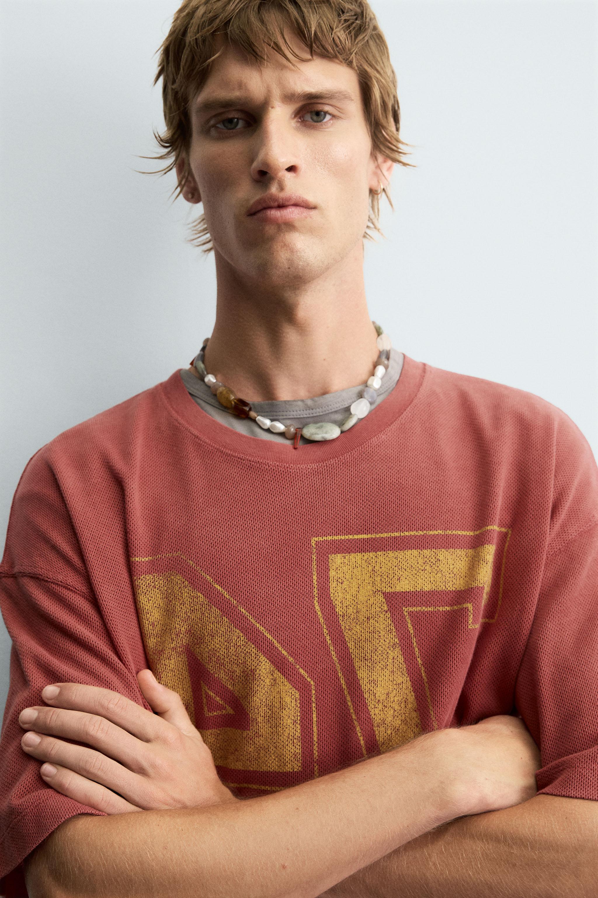 VARSITY OPEN WEAVE T-SHIRT