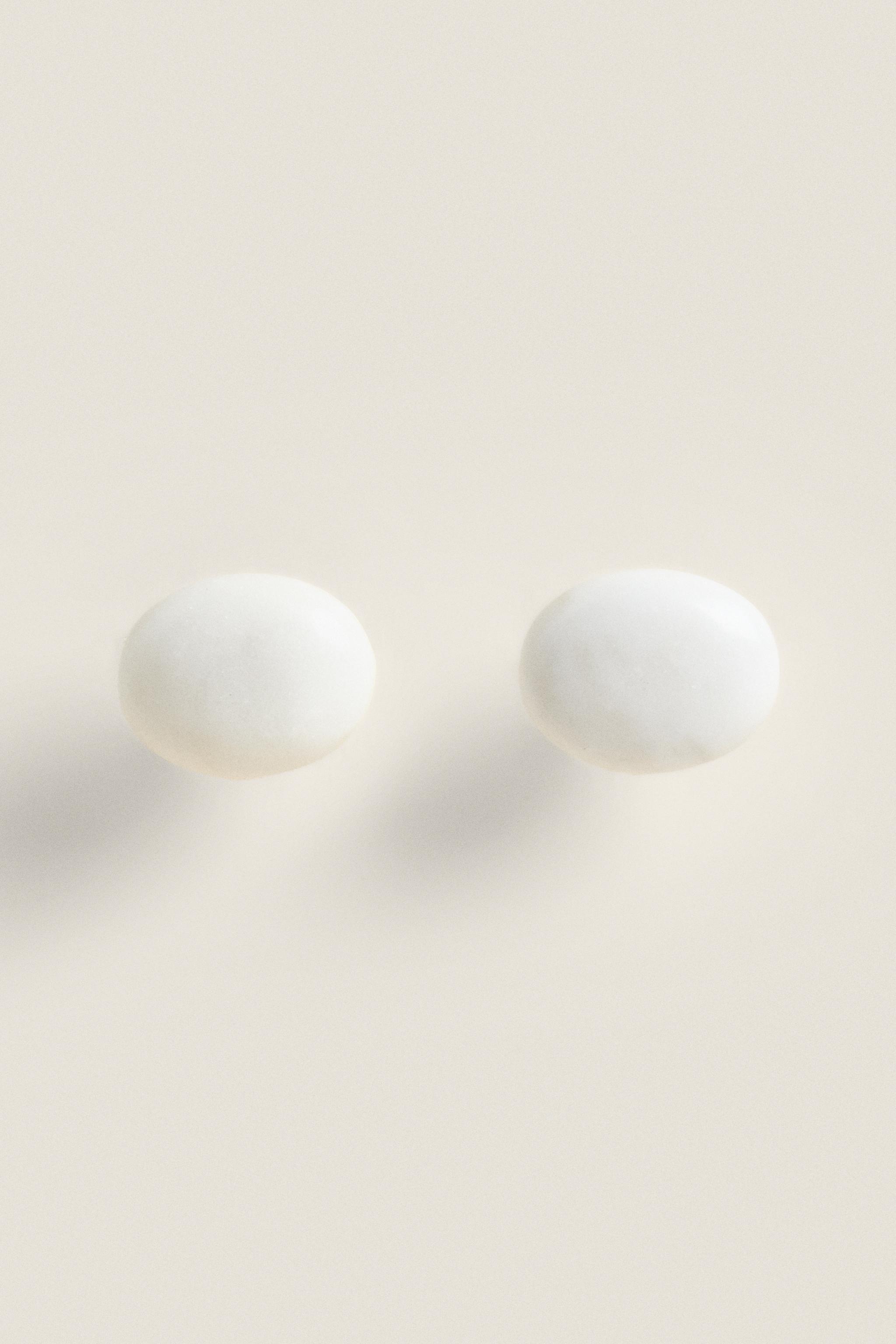 SET OF OVAL MARBLE KNOBS (SET OF 2)