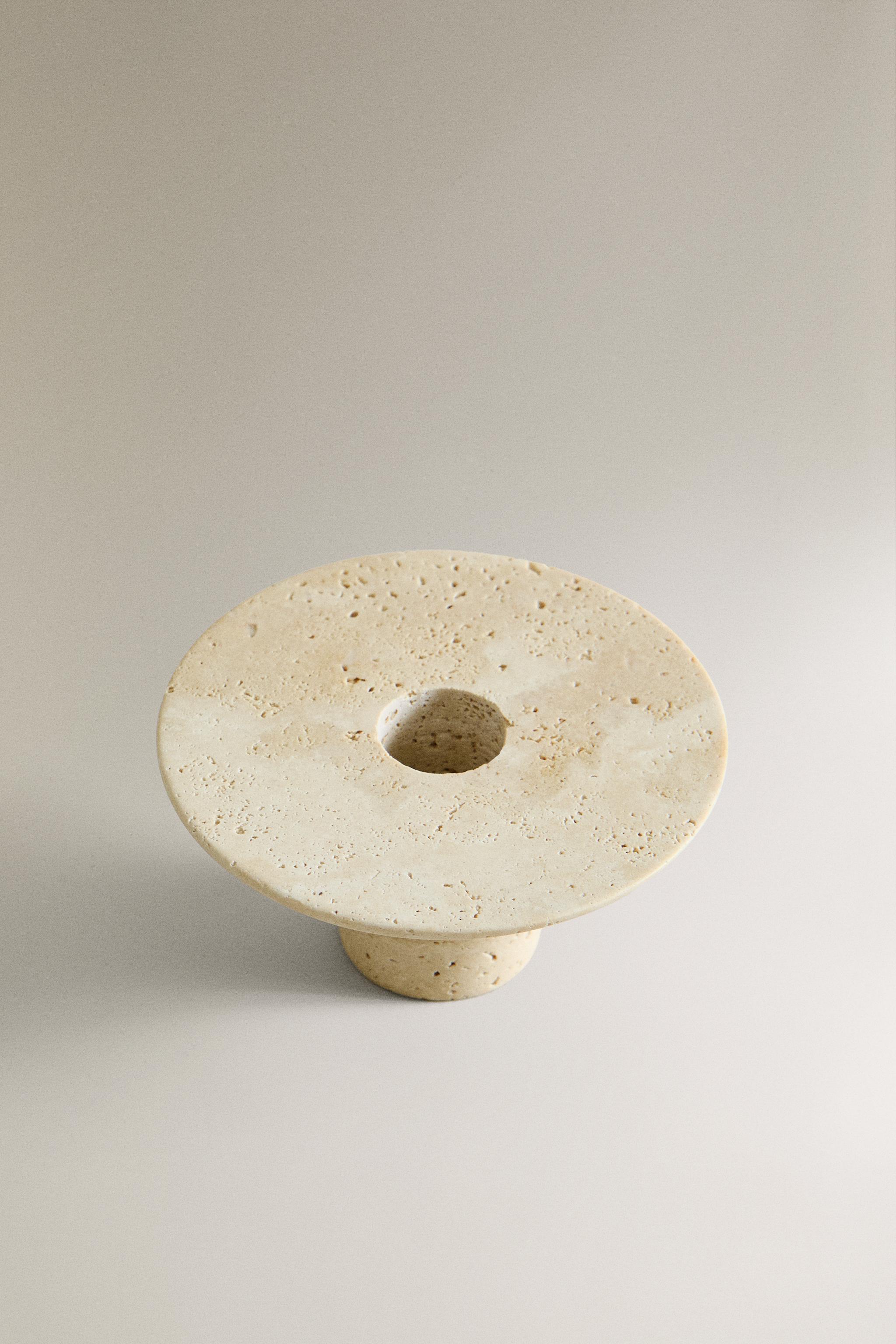 ROUND MARBLE TEALIGHT HOLDER