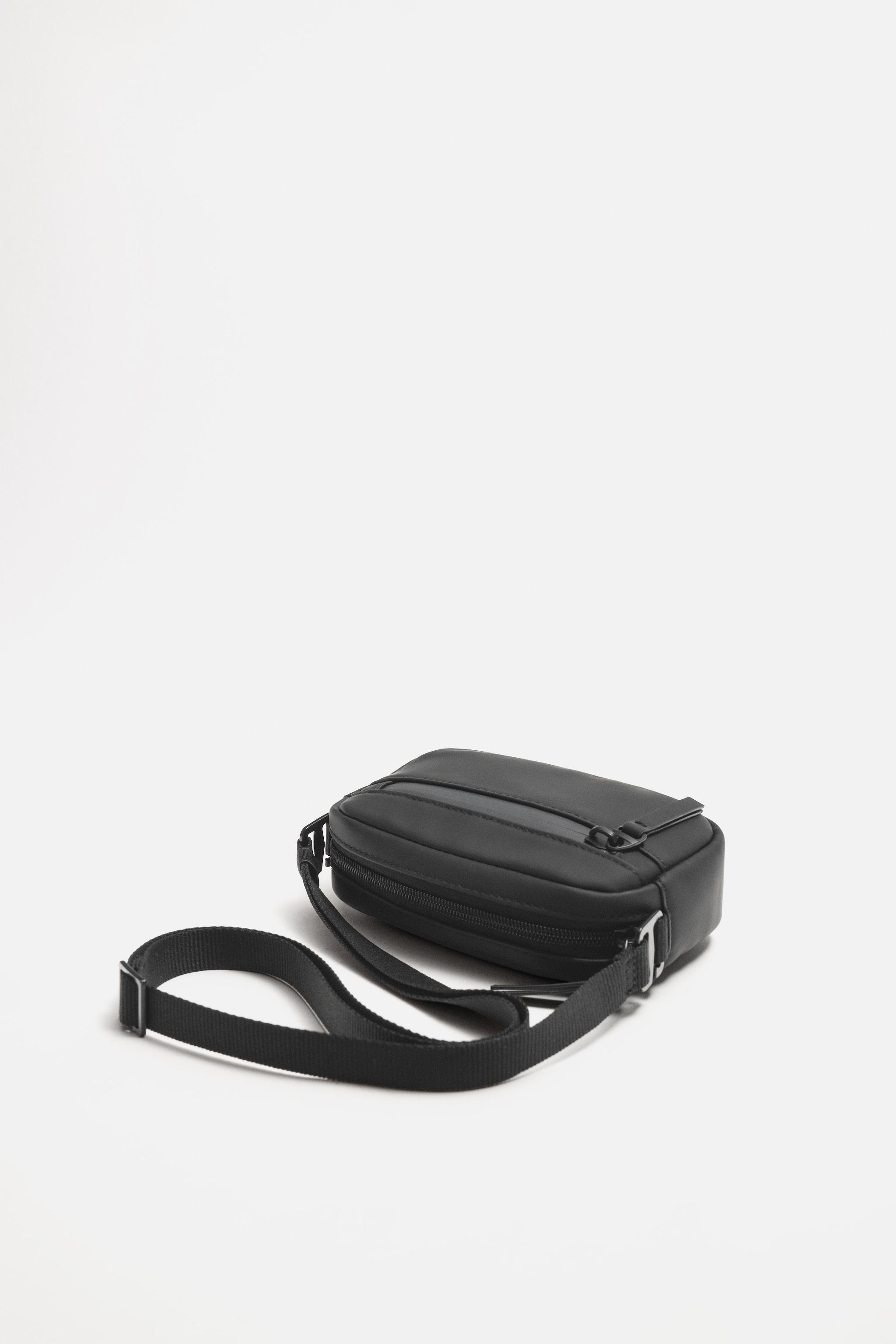 RUBBERIZED CROSSBODY BAG