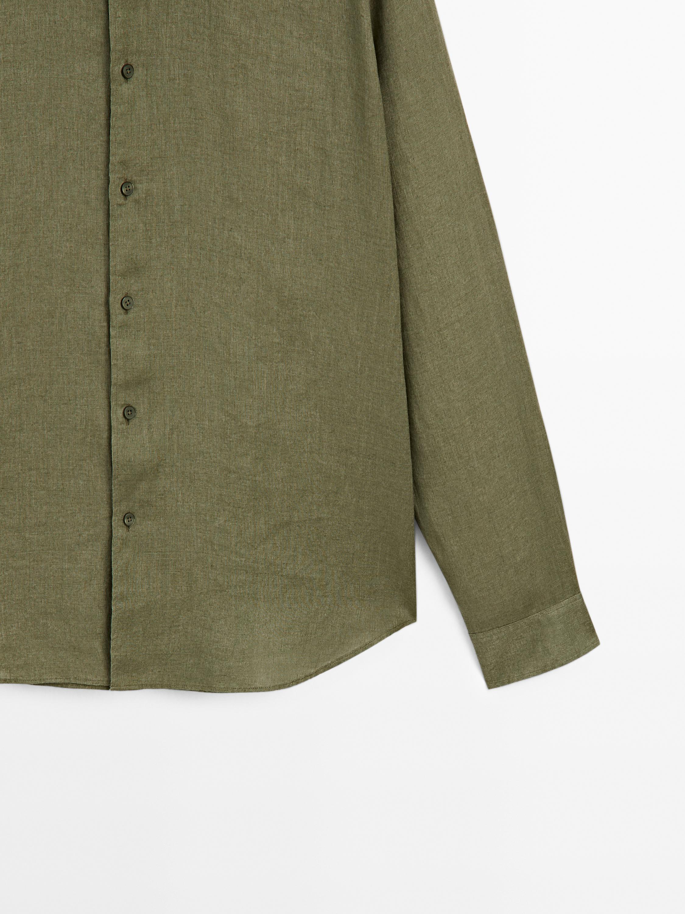 100% linen regular fit shirt