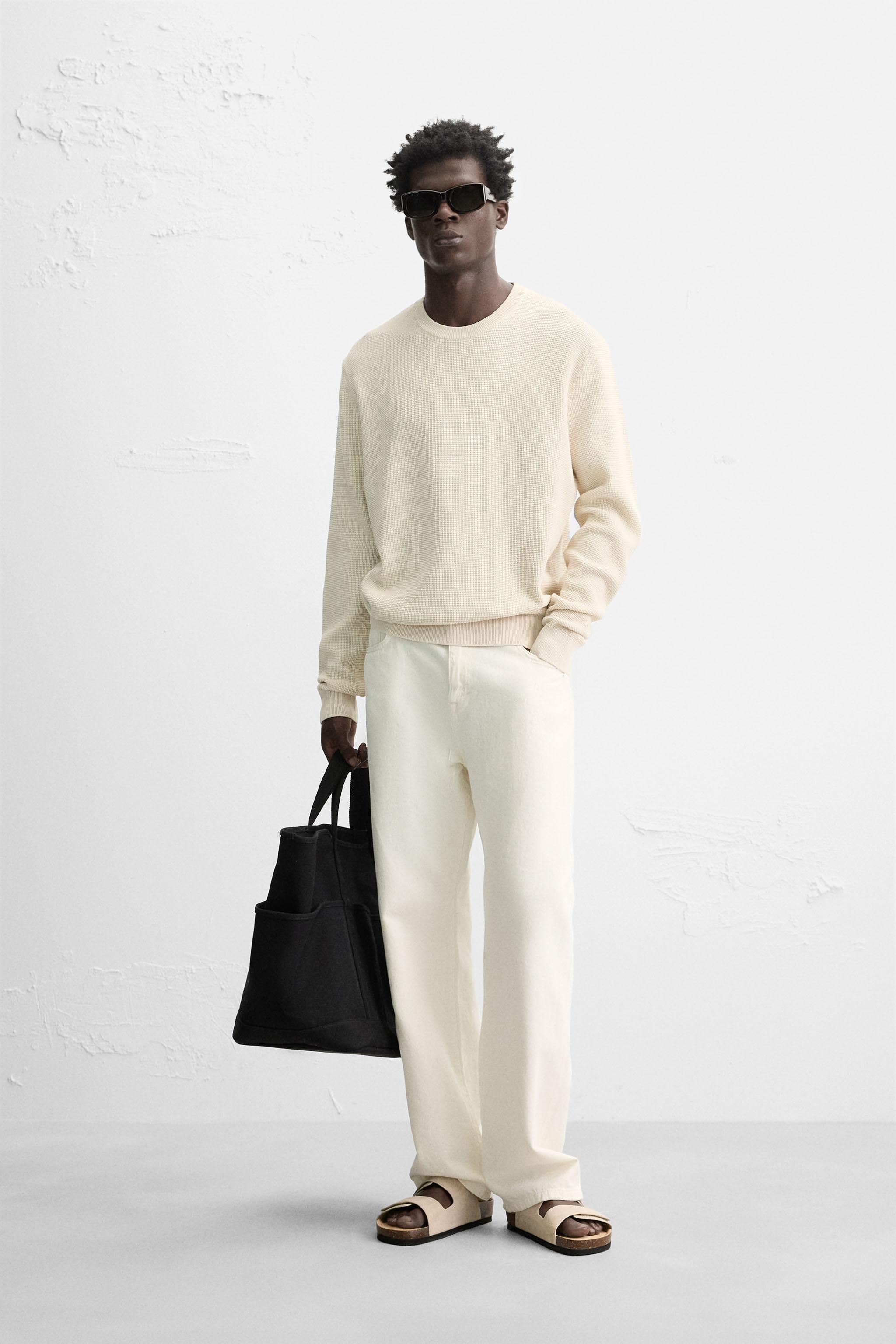 REGULAR FIT TEXTURED SWEATER