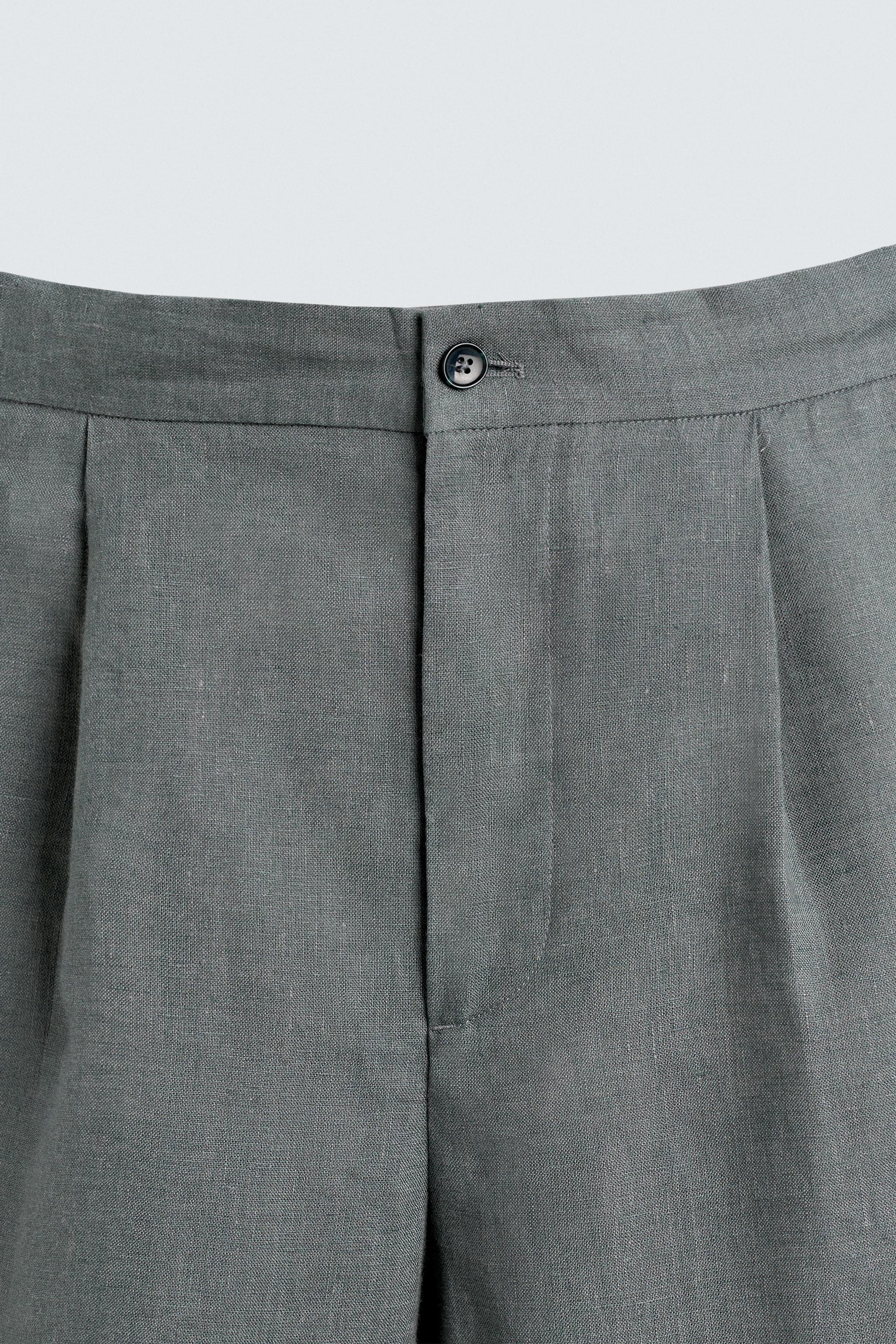 100% LINEN SUIT PANTS