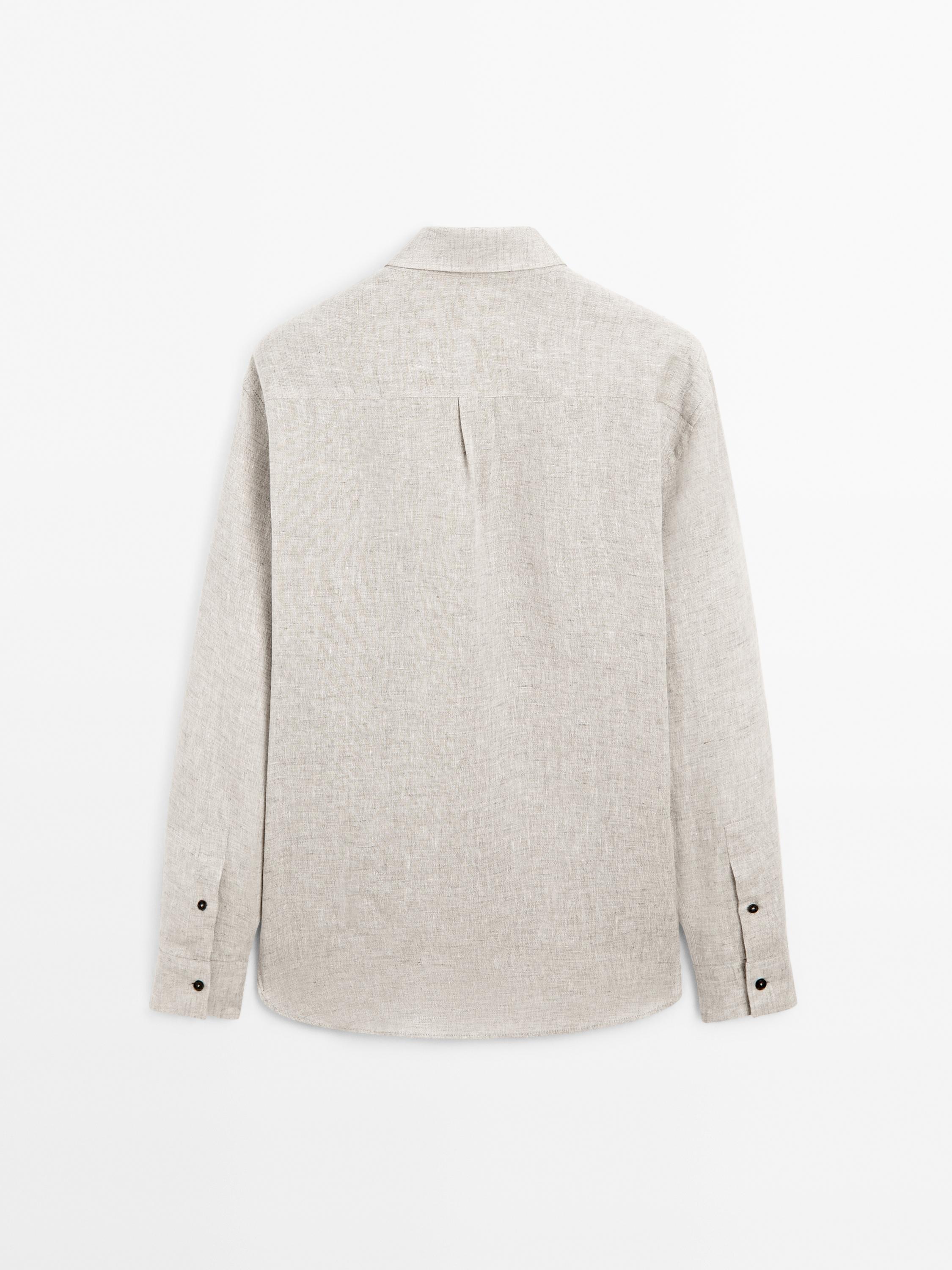 100% linen regular fit shirt