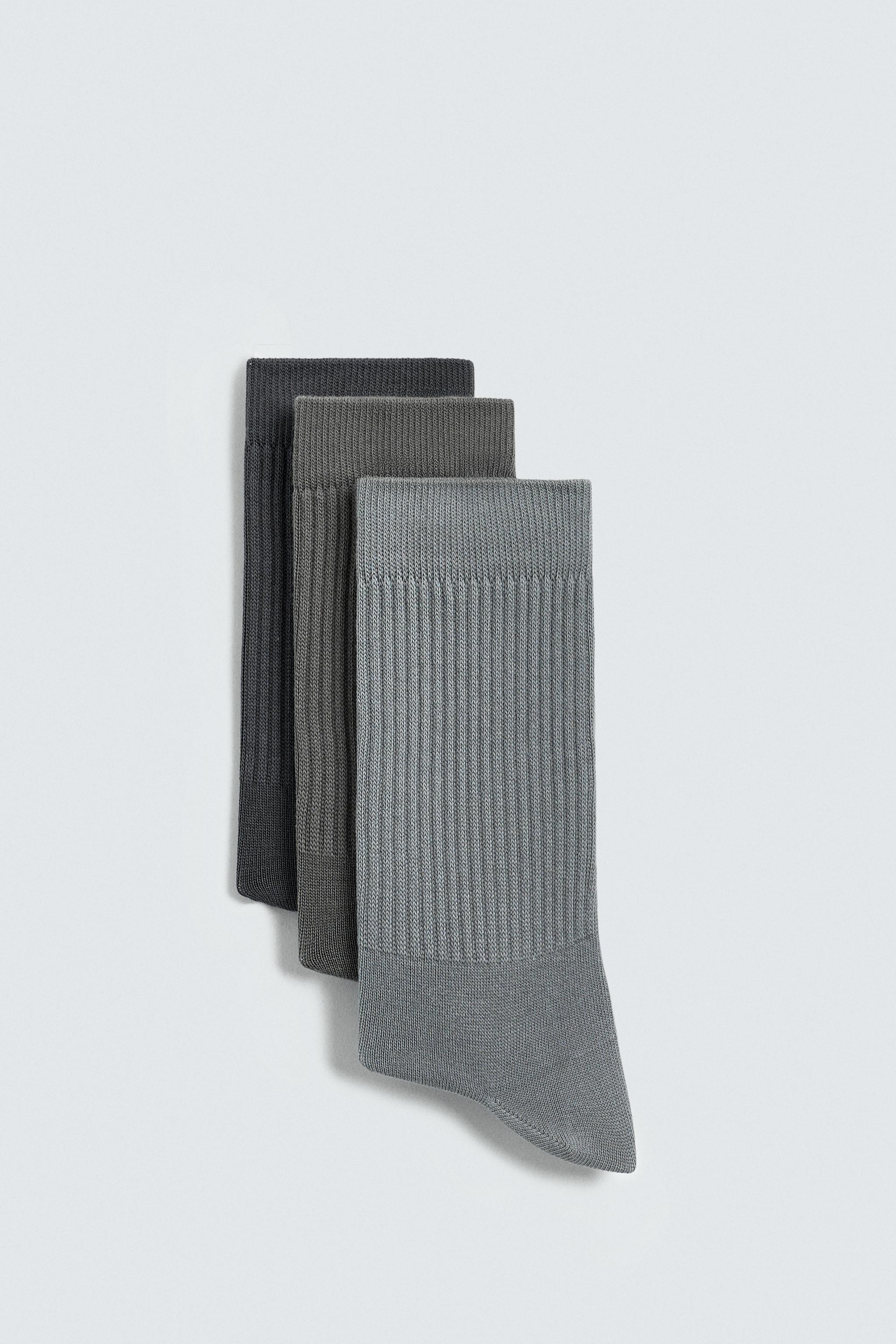 3-PACK RIB SOCKS