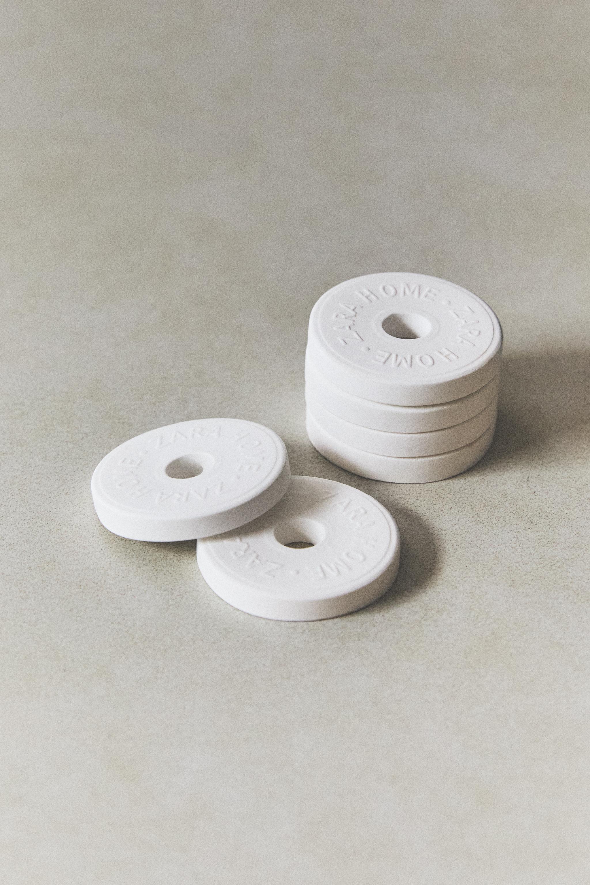 WHITE POWDERY SCENTED CERAMIC PACK (PACK OF 6)