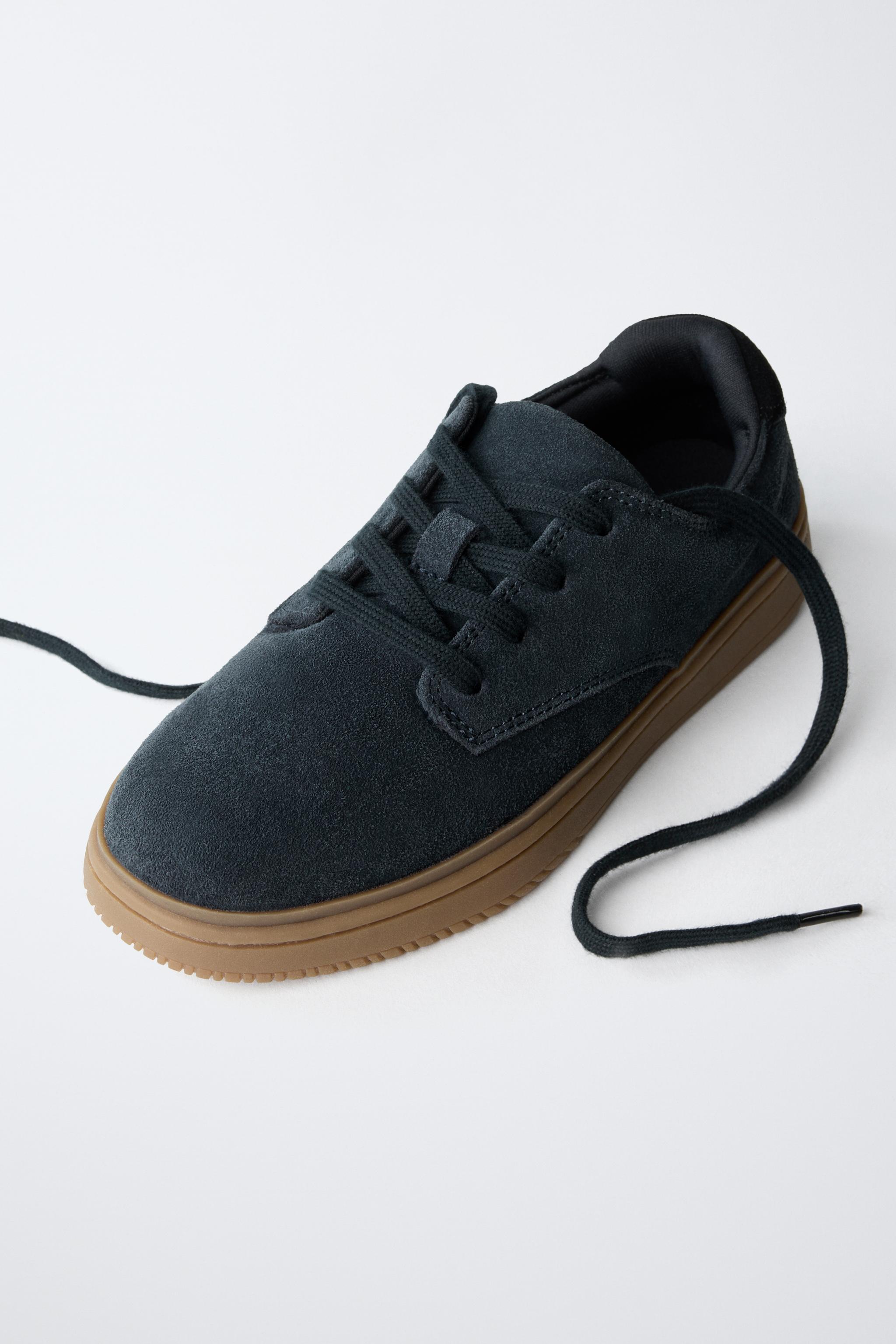 SPLIT LEATHER SPORT DERBY SHOES