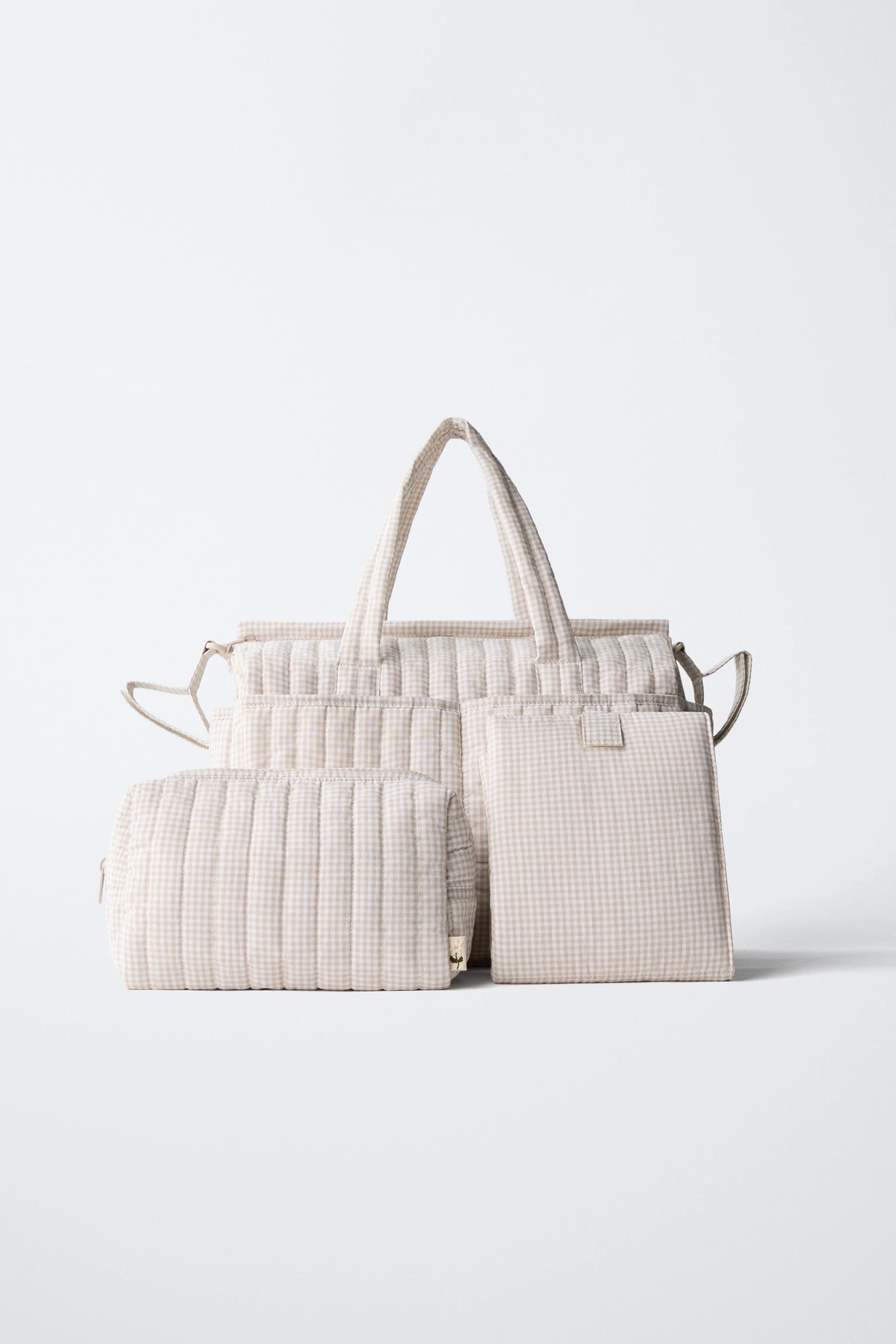 GINGHAM MATERNITY BAG