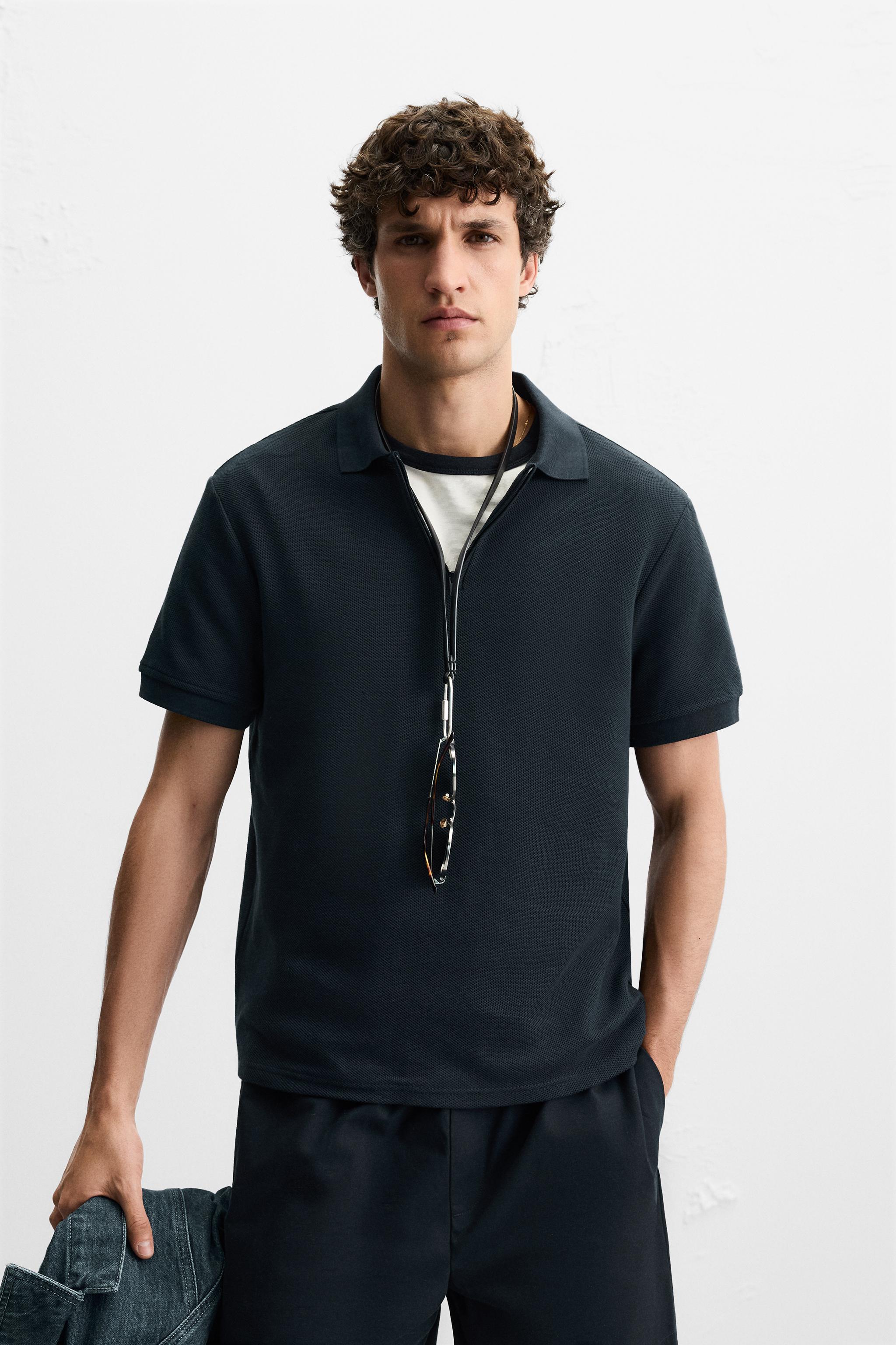 QUARTER ZIP POLO