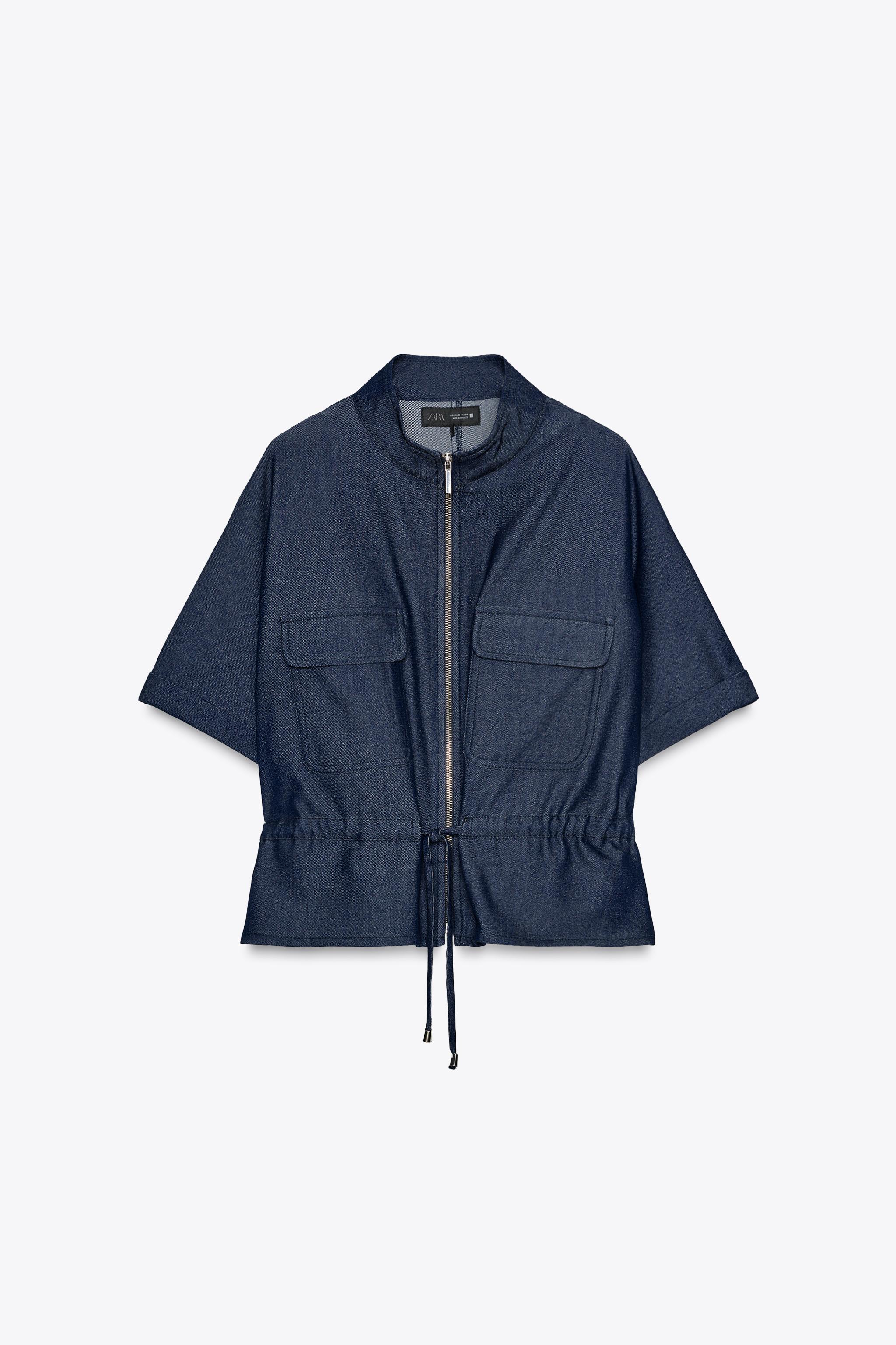 DRAWSTRING SAFARI SHIRT