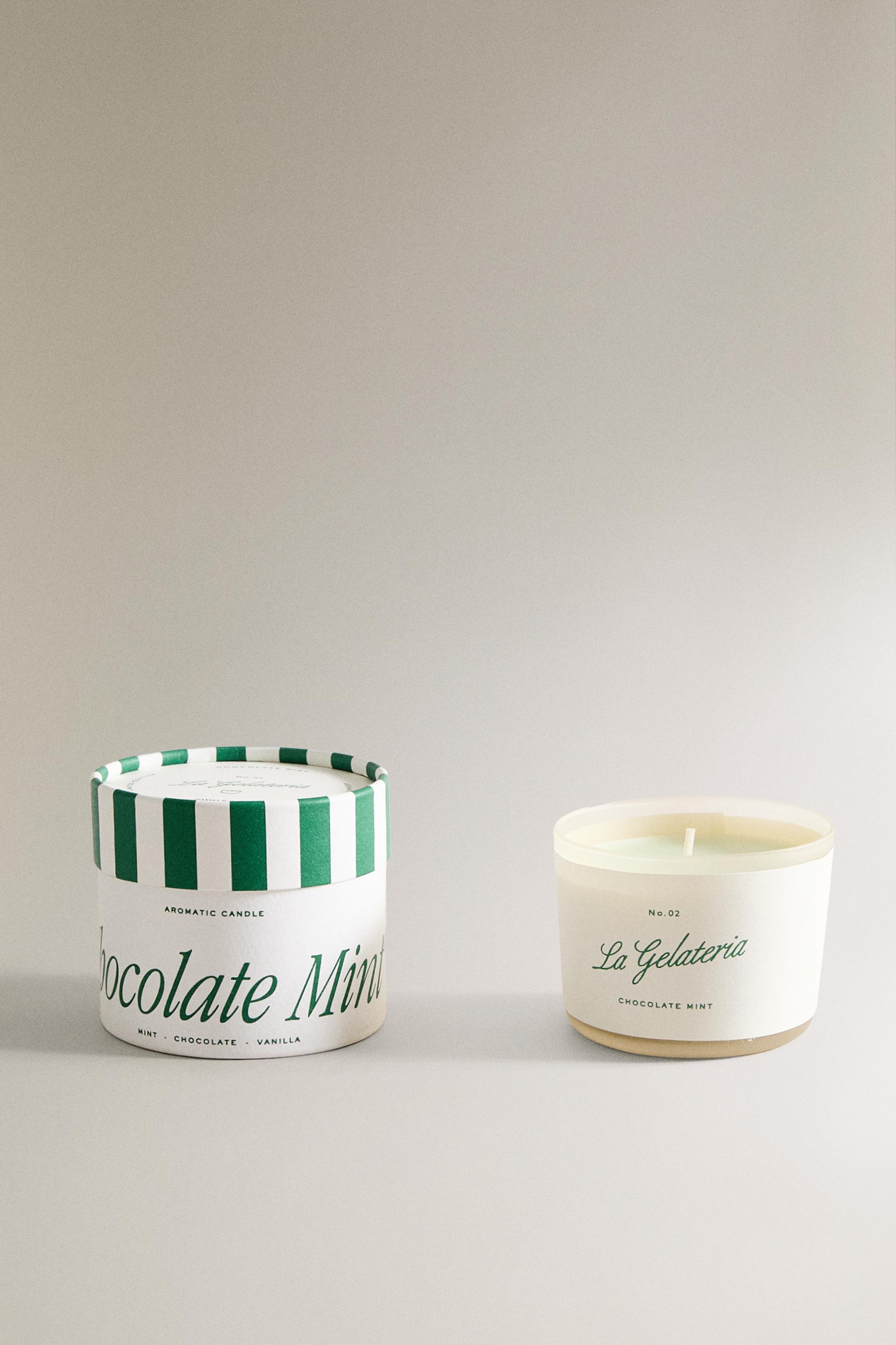 (150 G) CHOCOLATE MINT SCENTED CANDLE