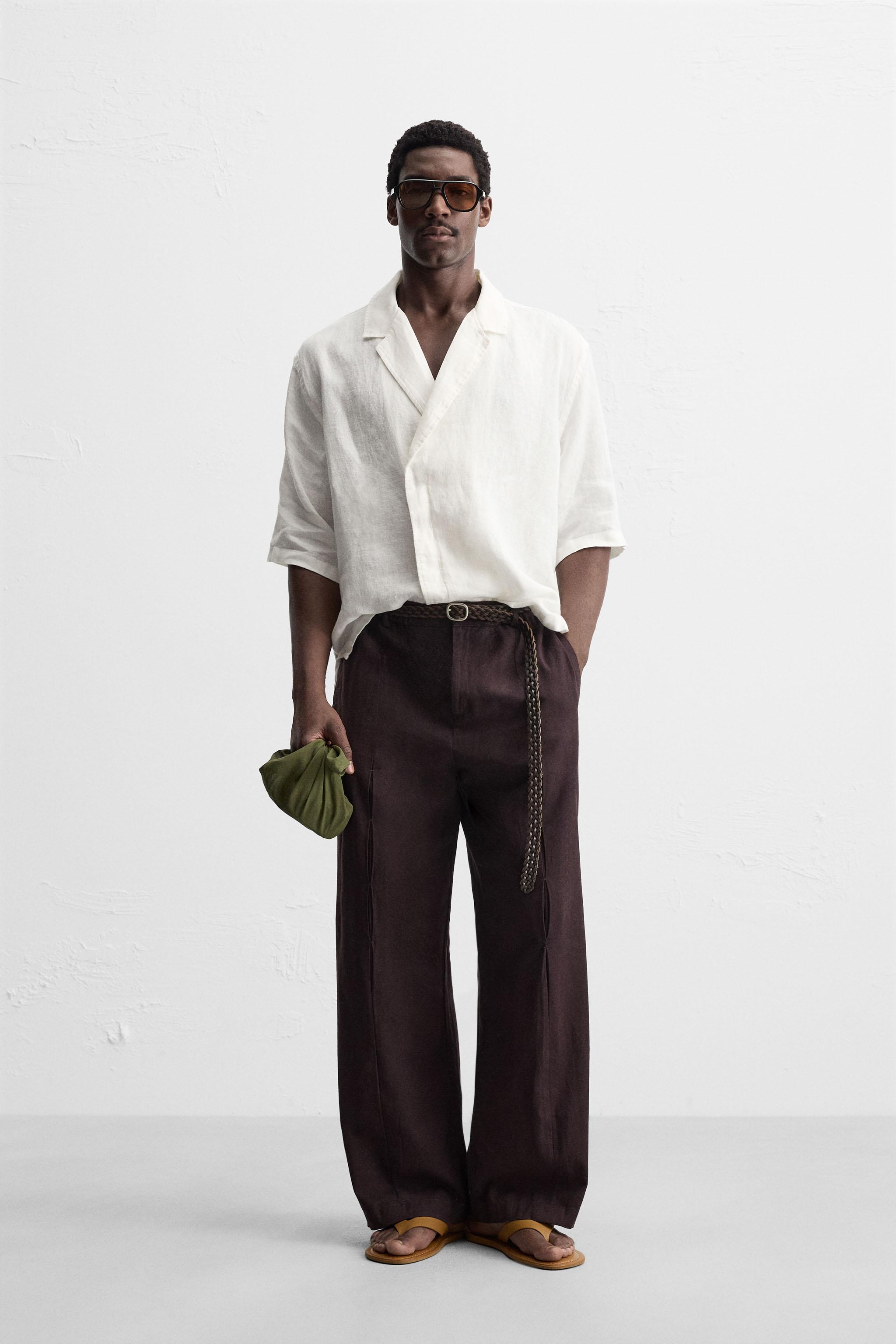 100% LINEN KIMONO SHIRT