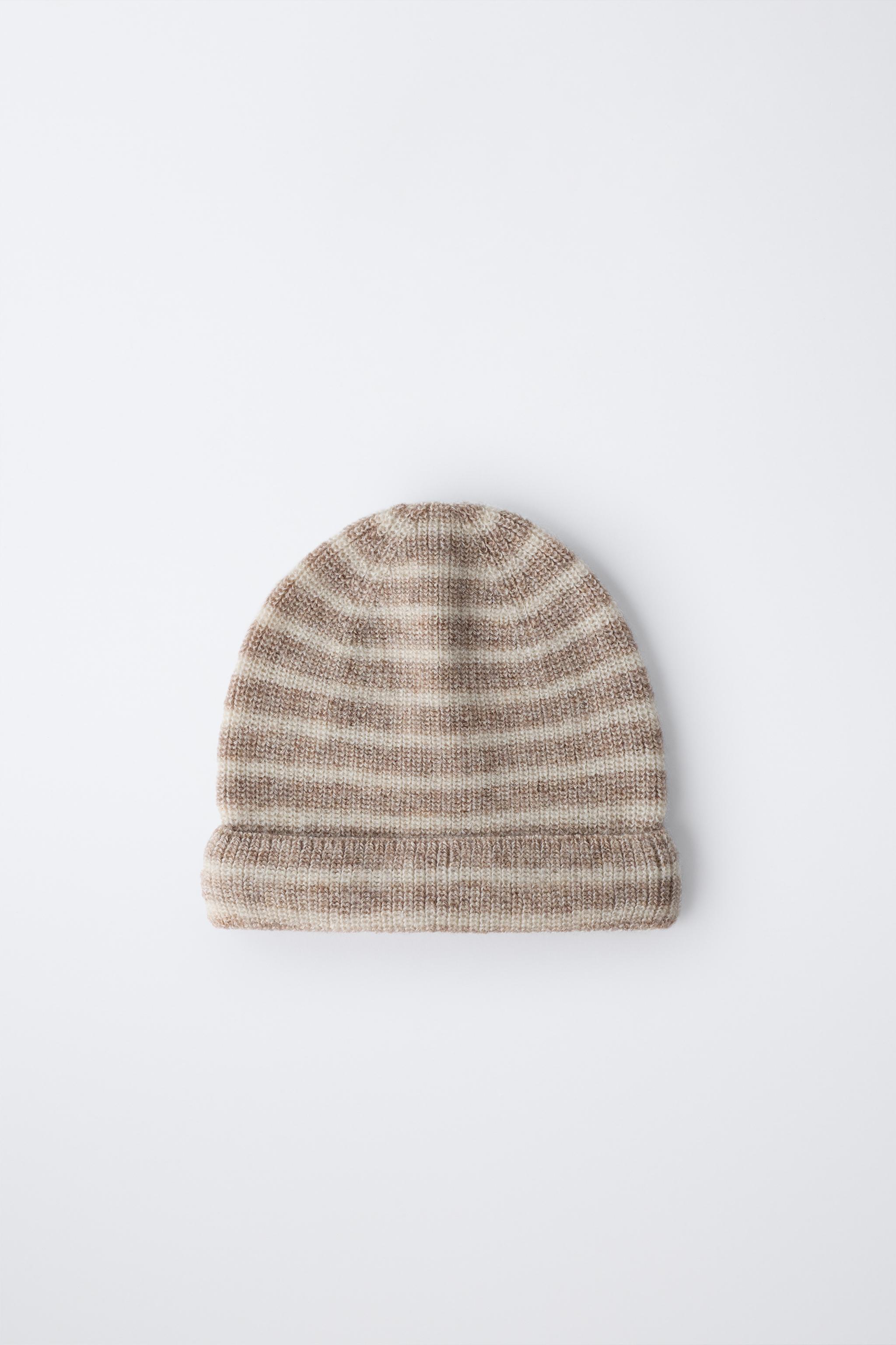 STRIPED WOOL AND CASHMERE HAT