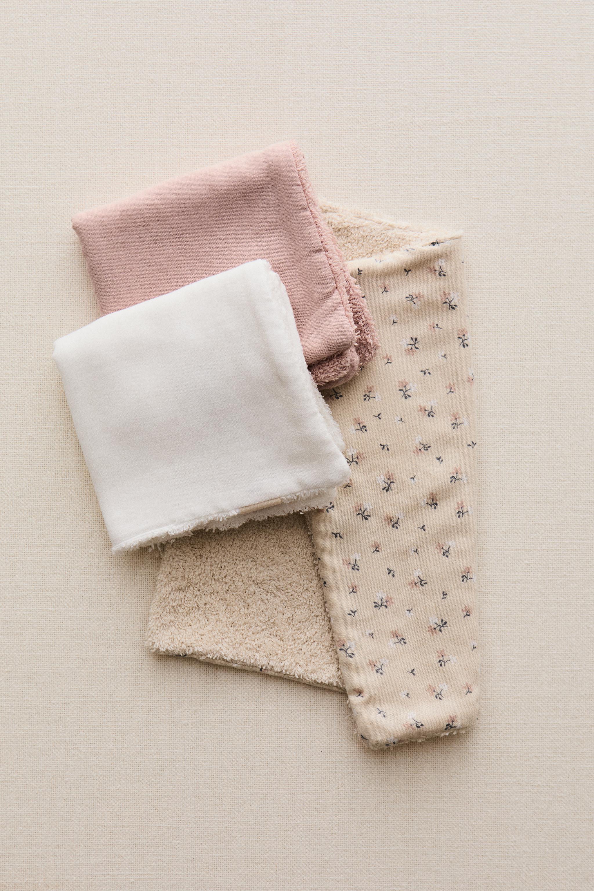 CHILDREN'S MINI TOWEL WITH TULIPS (SET OF 3)