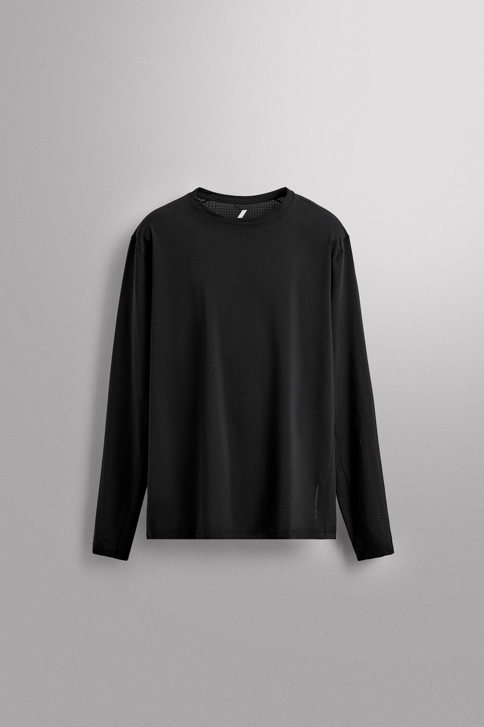 PERFORATED LONG SLEEVE T-SHIRT