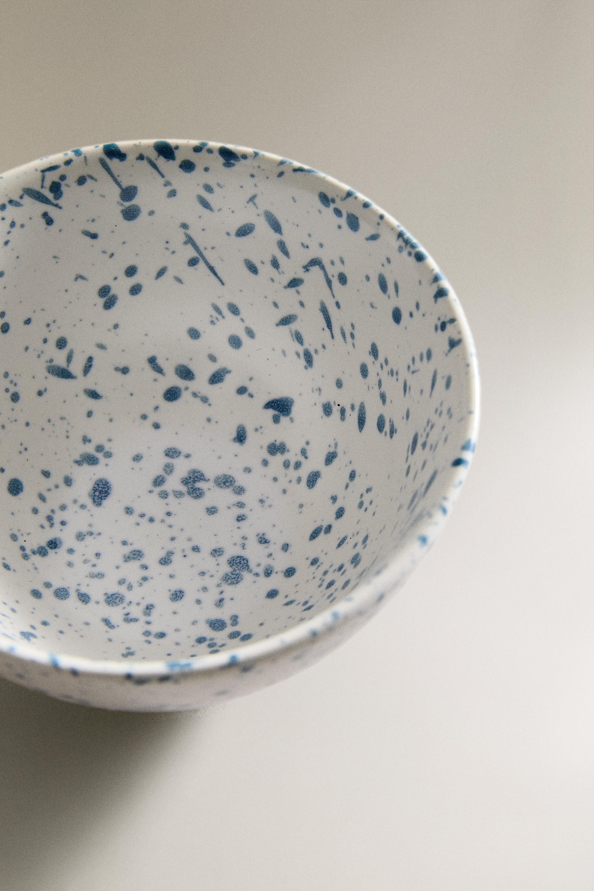 SPECKLED MINI STONEWARE BOWL
