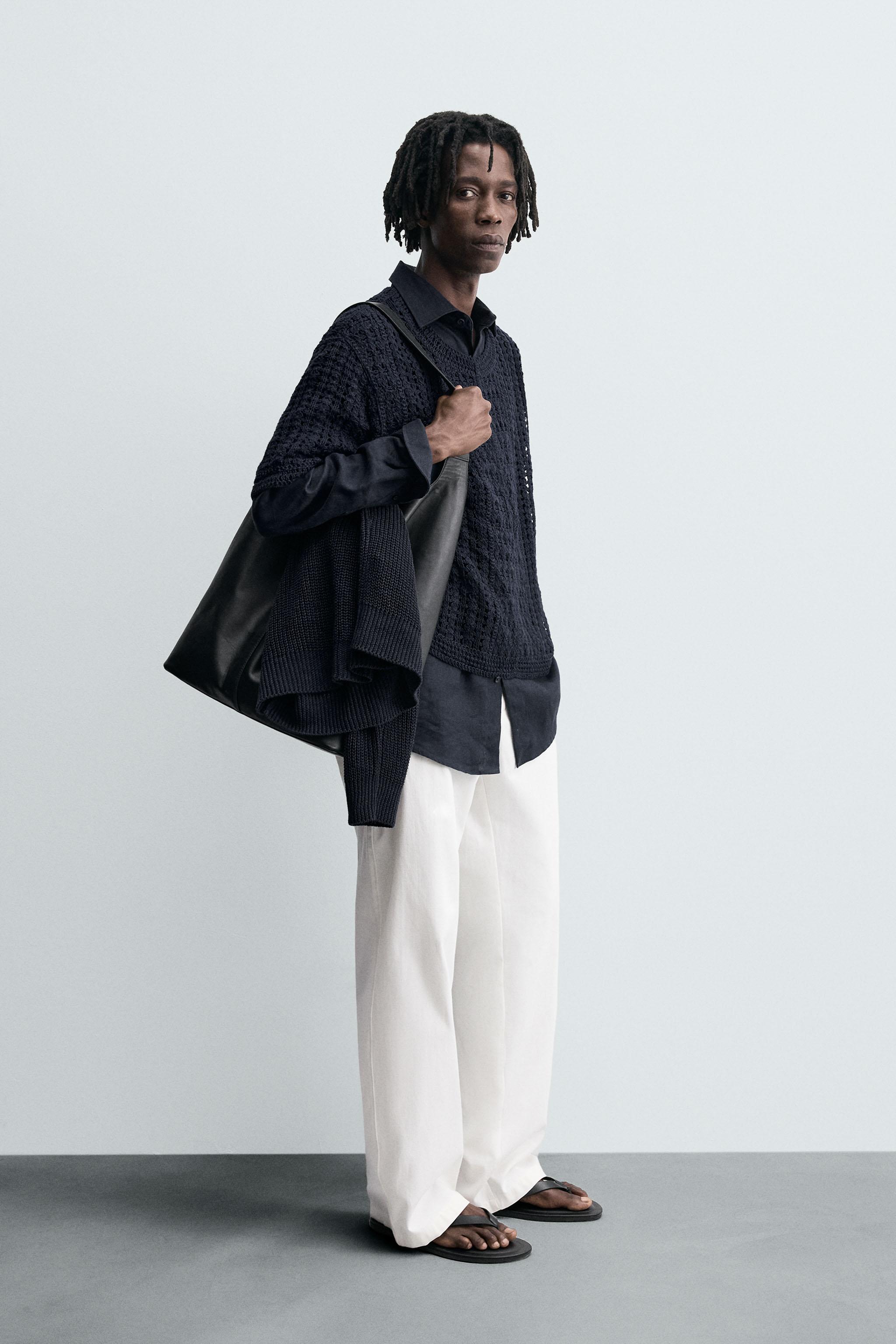 CROCHET TEXTURED T-SHIRT