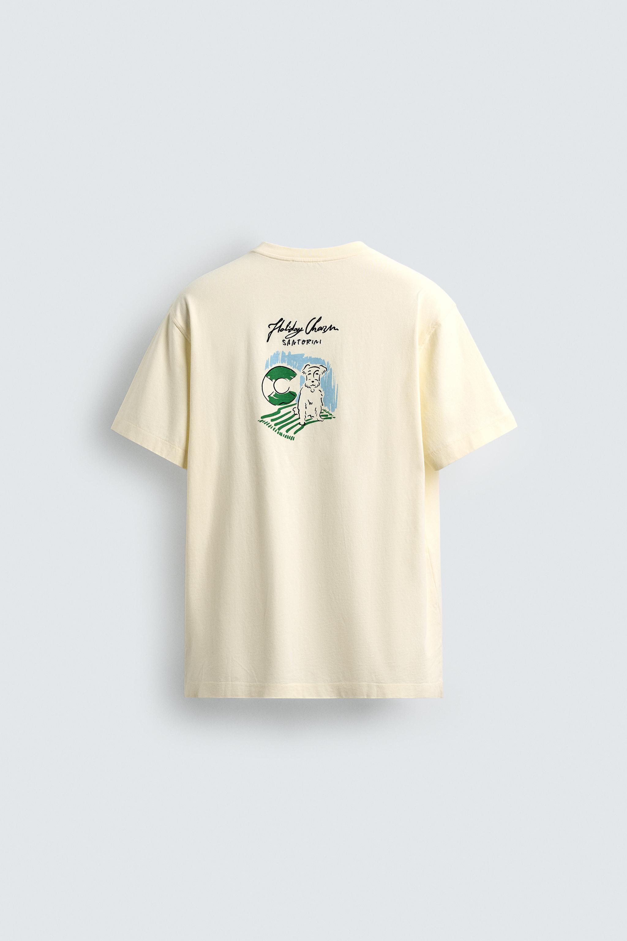 EMBROIDERED TEXT T-SHIRT