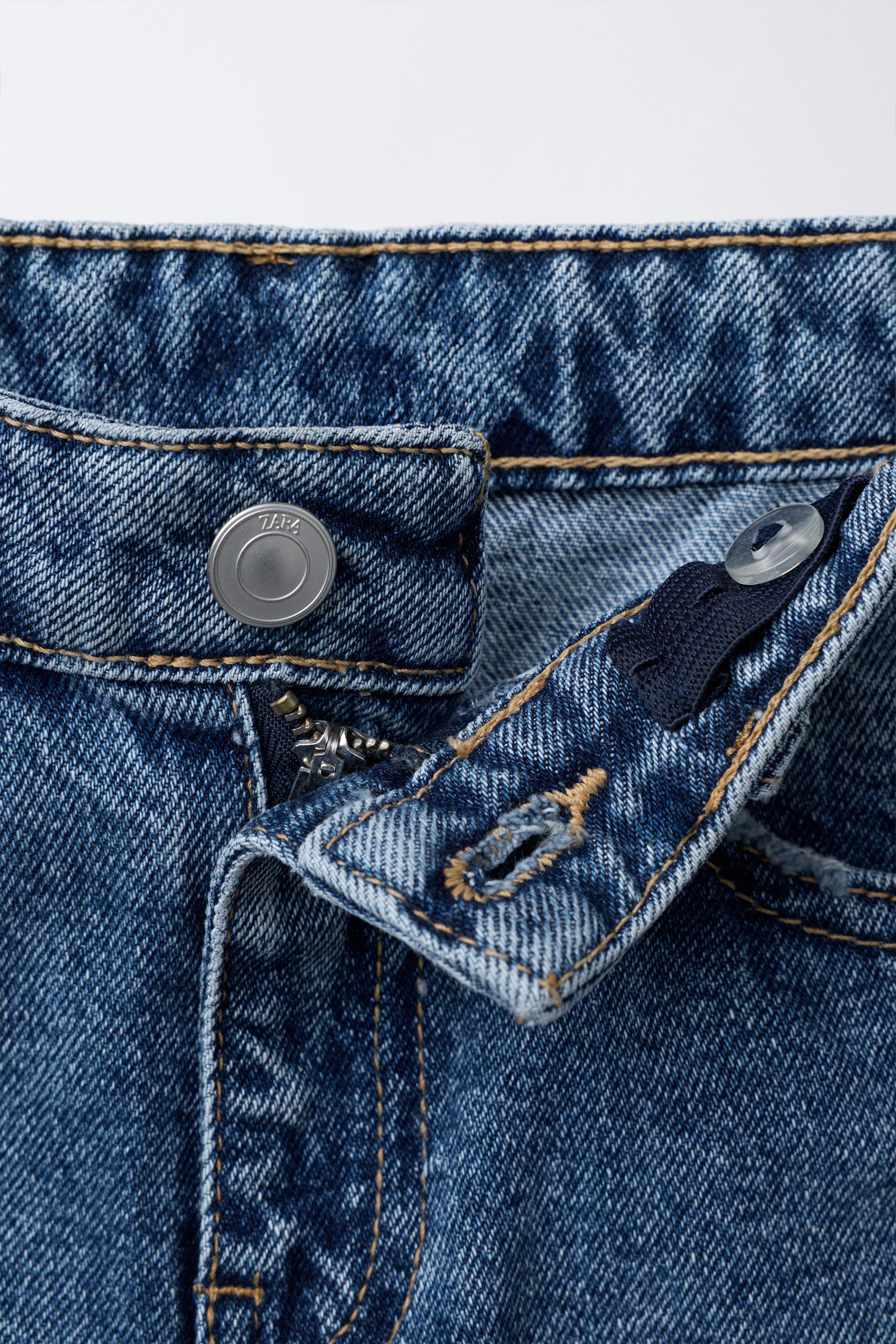 STAR PATCH WIDE LEG JEANS