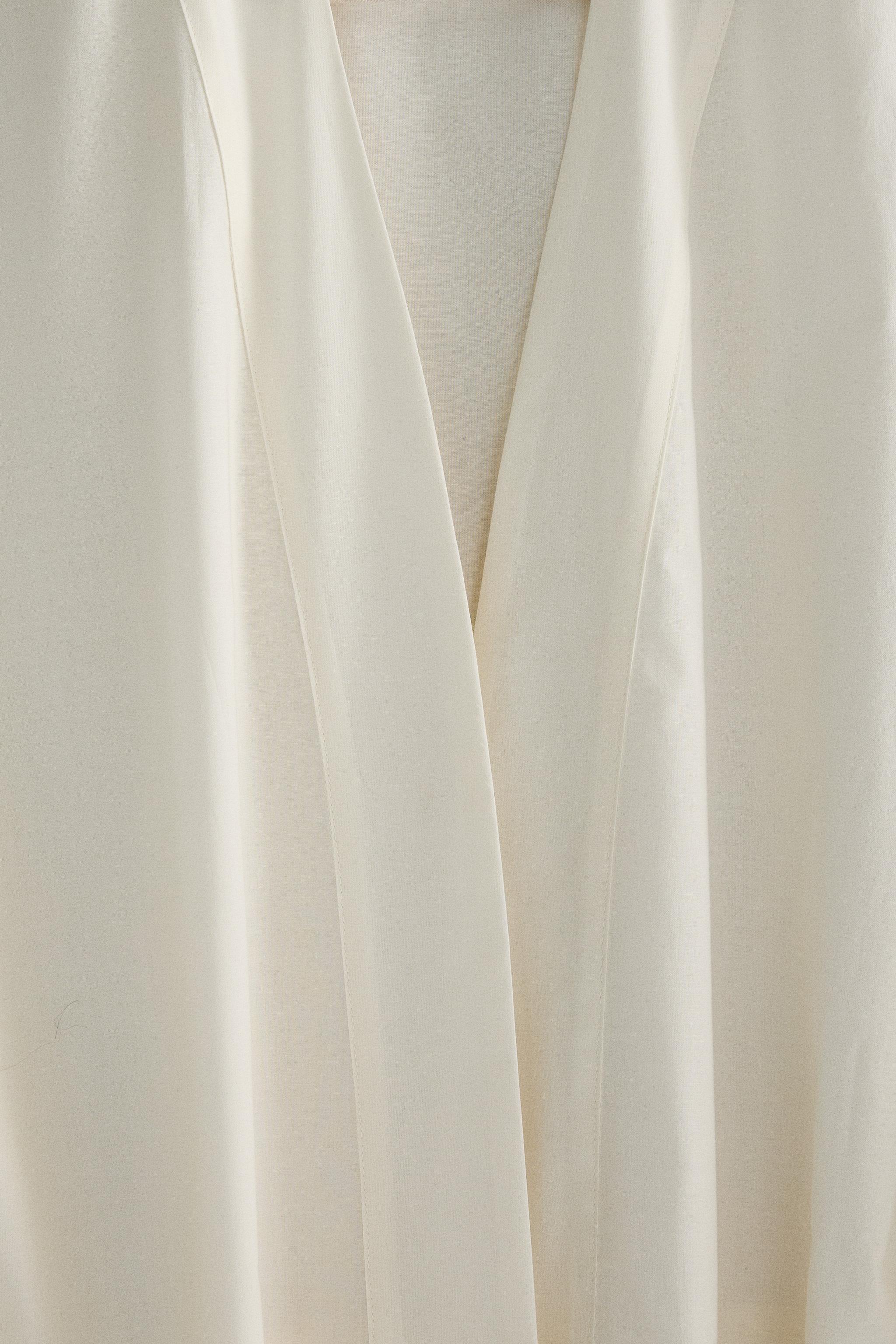 COTTON ROBE WITH EMBROIDERY