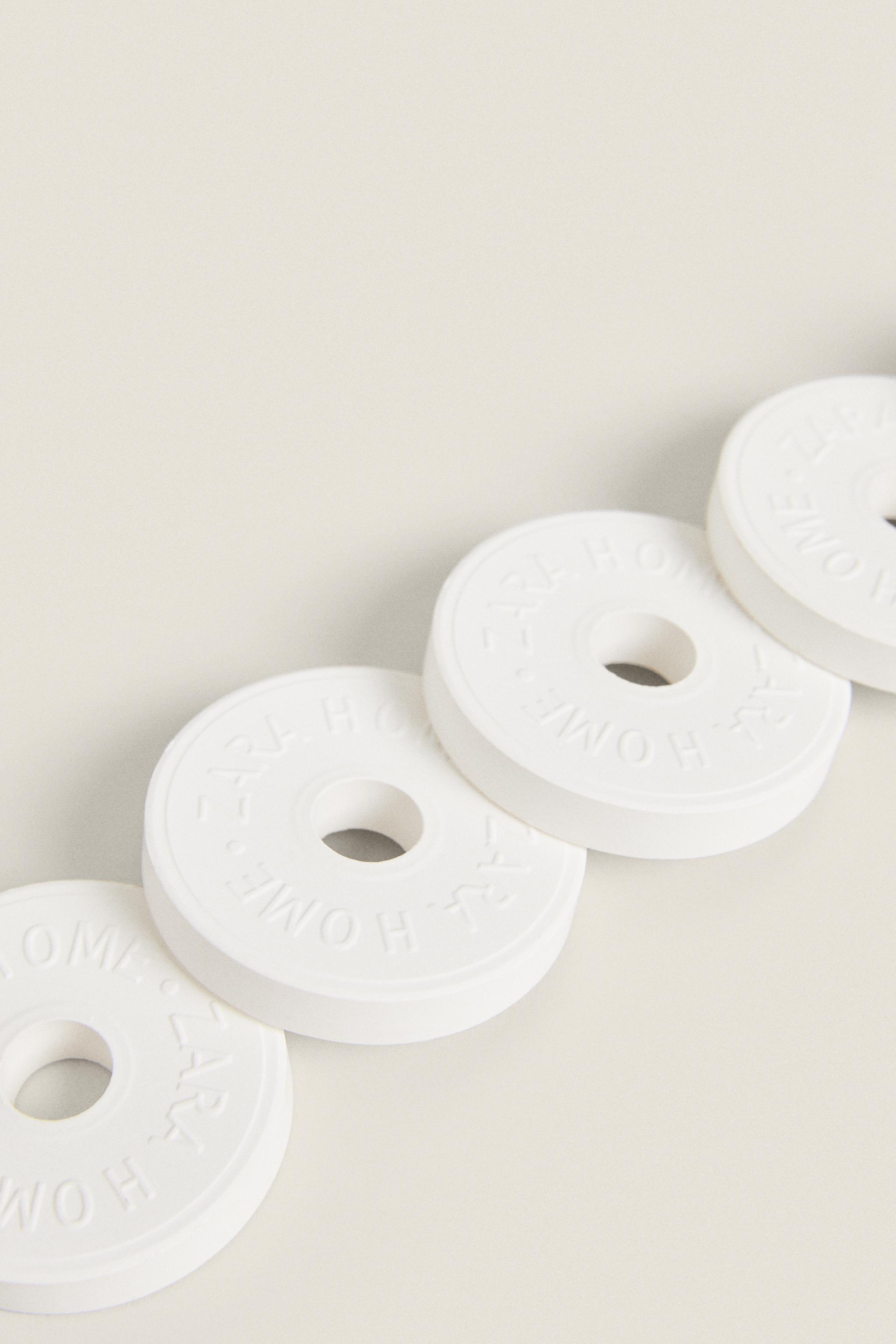 WHITE POWDERY SCENTED CERAMIC PACK (PACK OF 6)