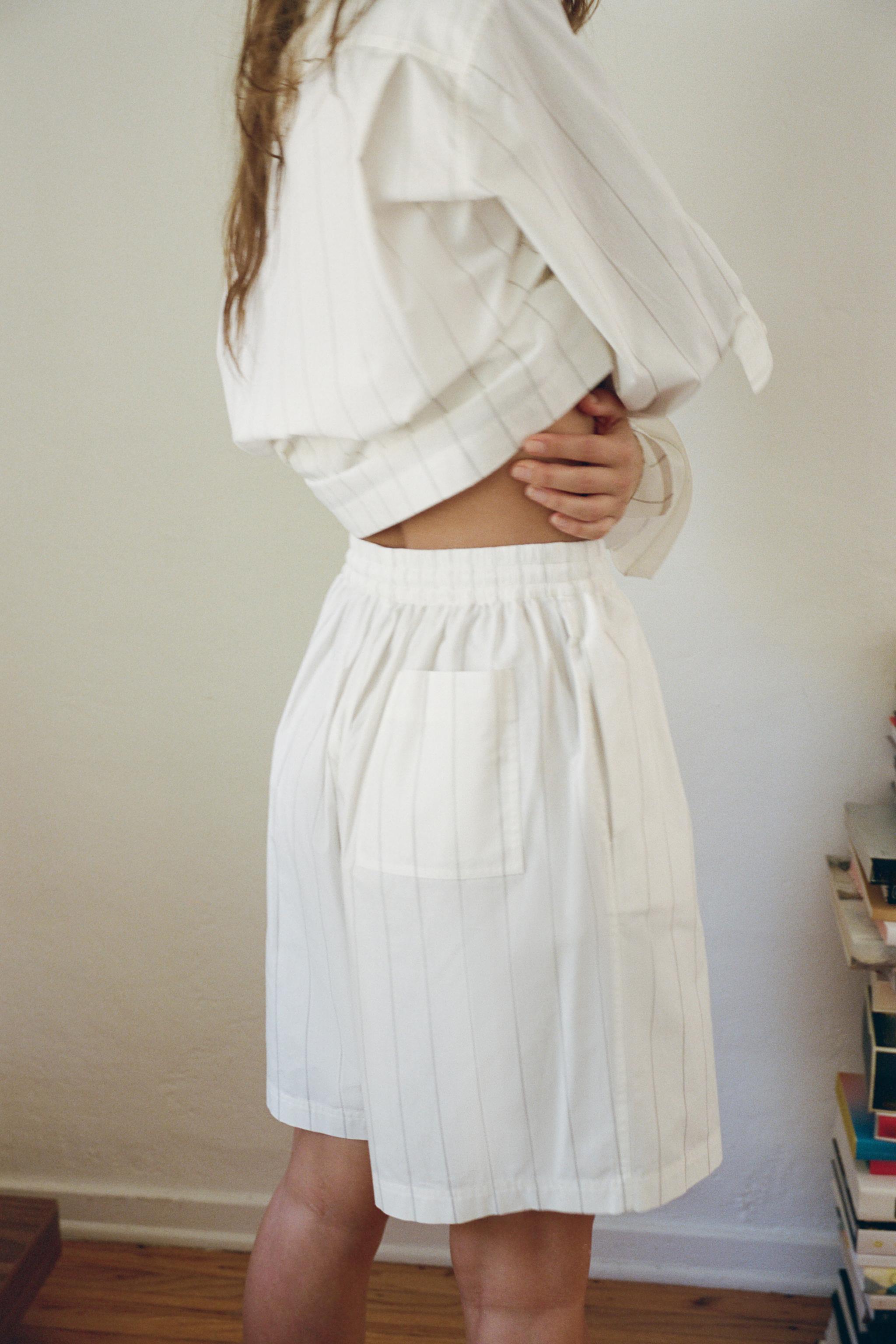 STRIPED PAJAMA SHIRT