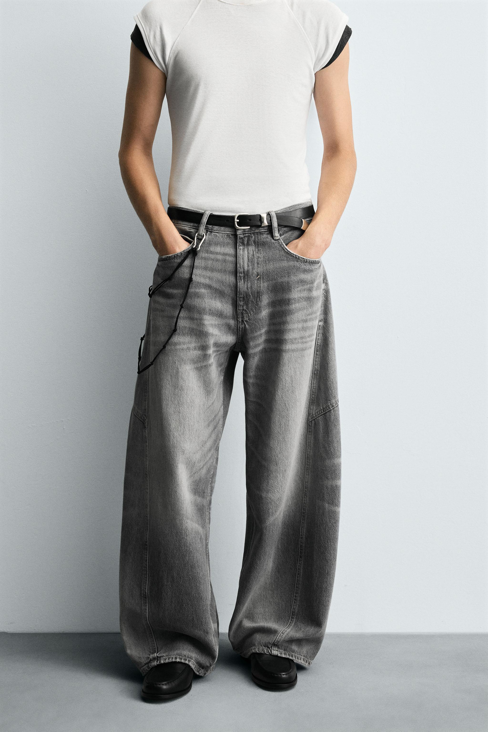 TWISTED SEAM BALLOON FIT JEANS