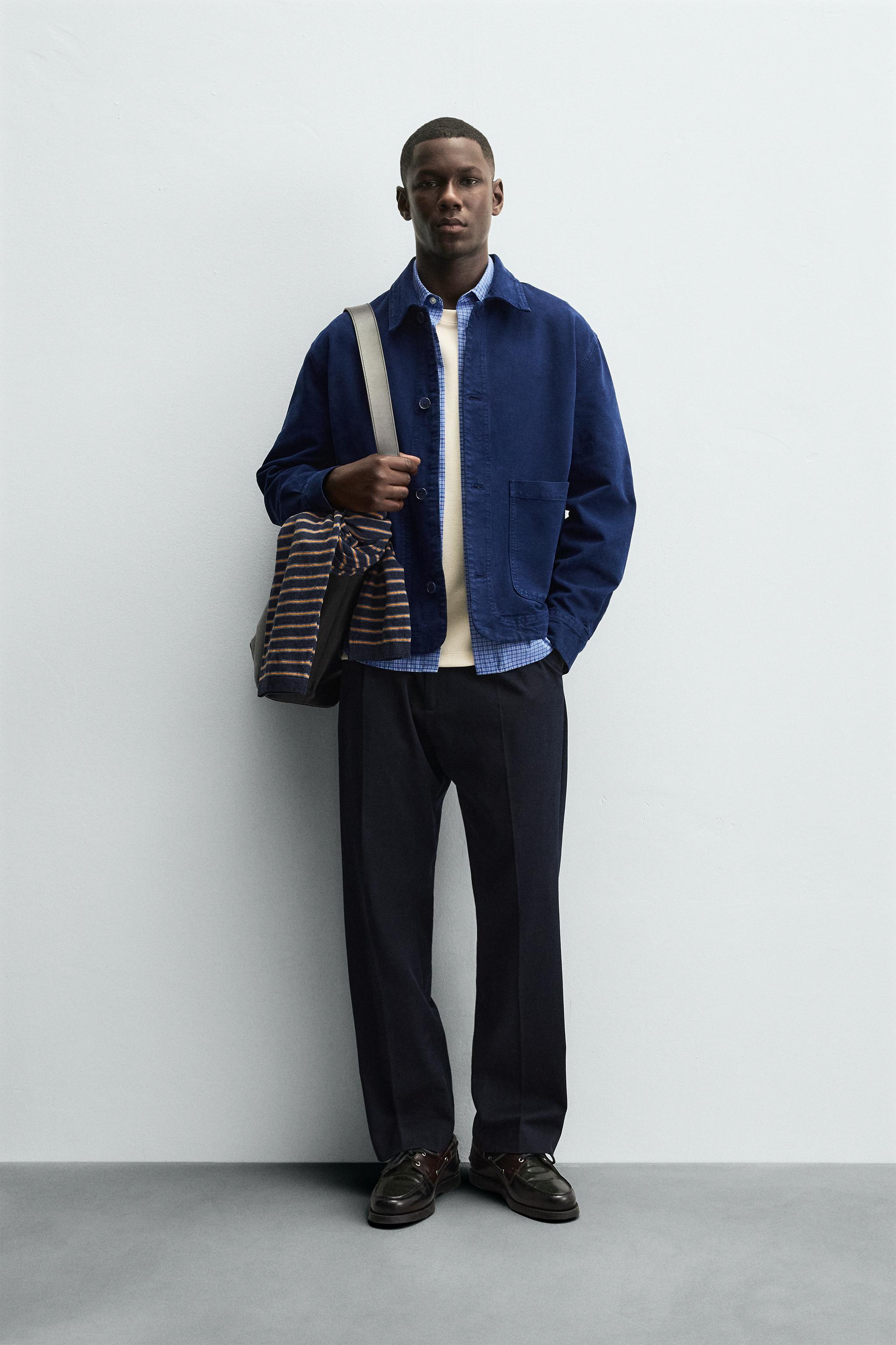 TEXTURED POCKET OVERSHIRT