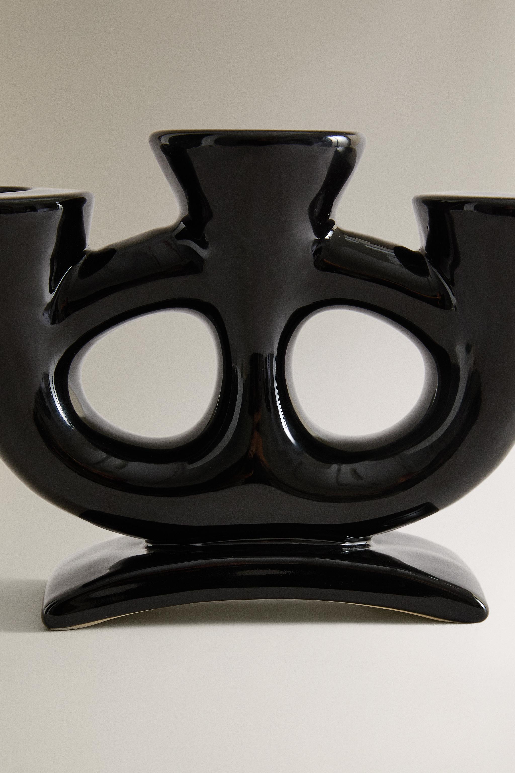 TRIPLE CERAMIC CANDLESTICK X COLLAGERIE