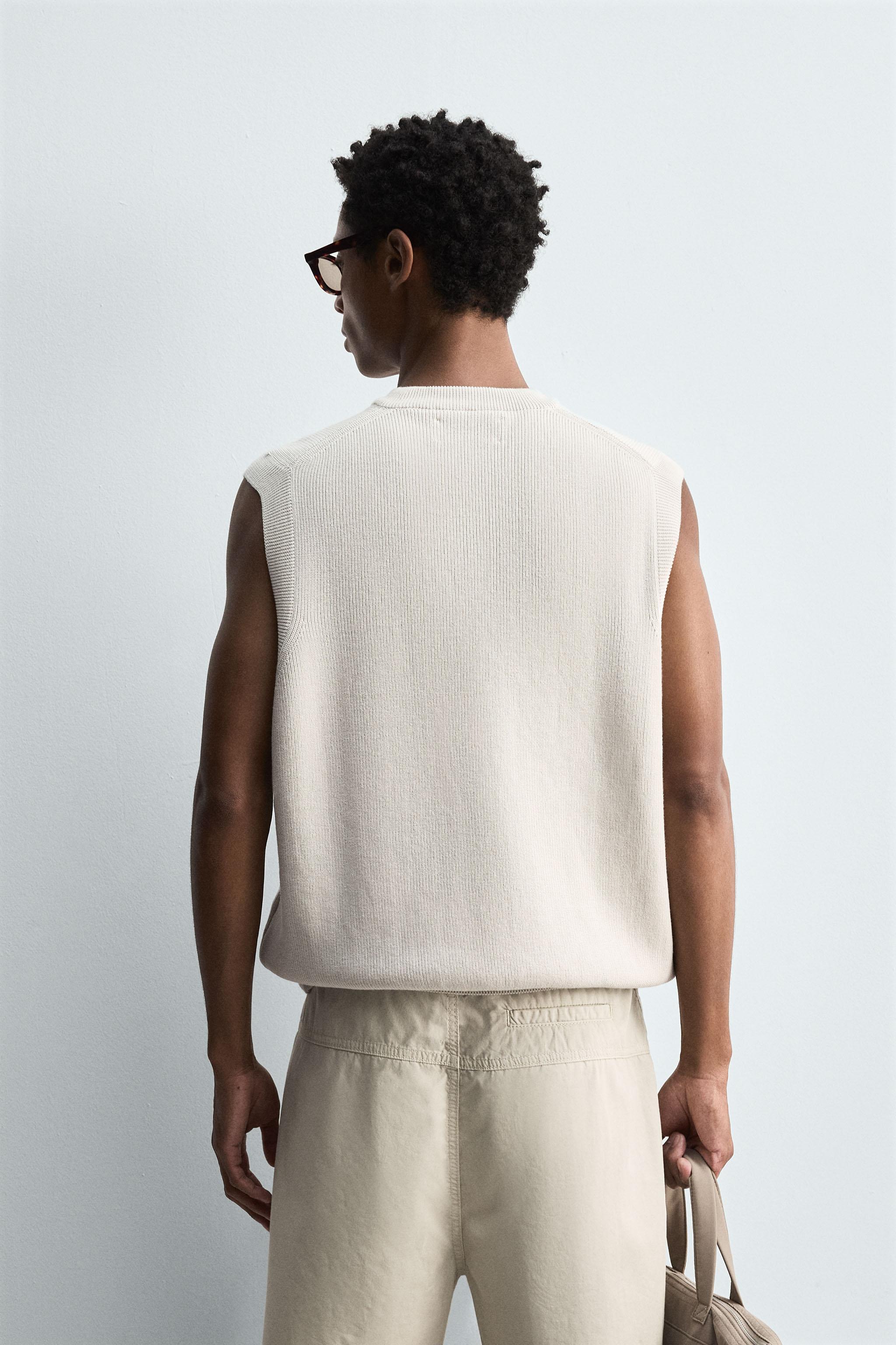 COTTON KNIT VEST