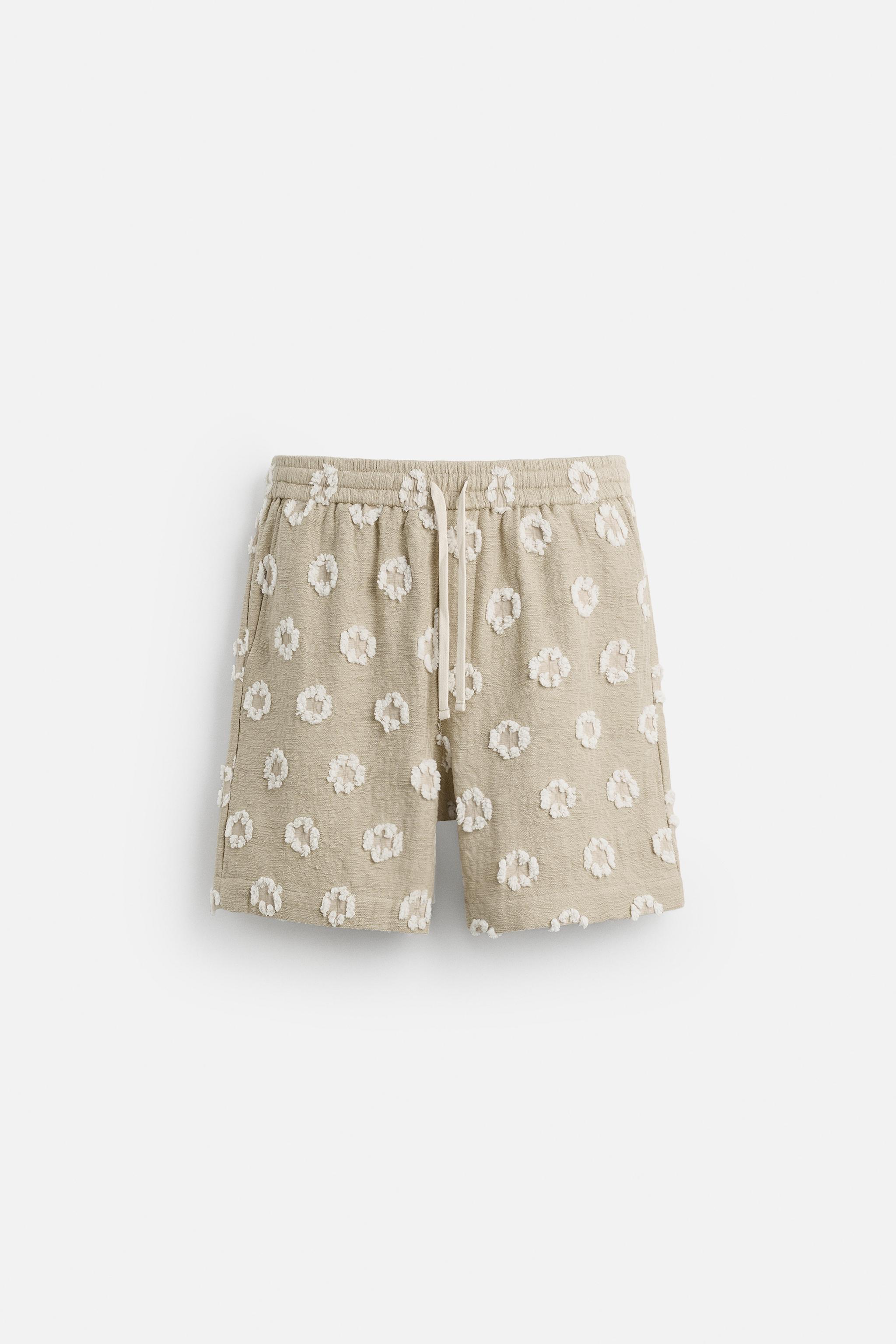 JACQUARD TEXTURED SHORTS