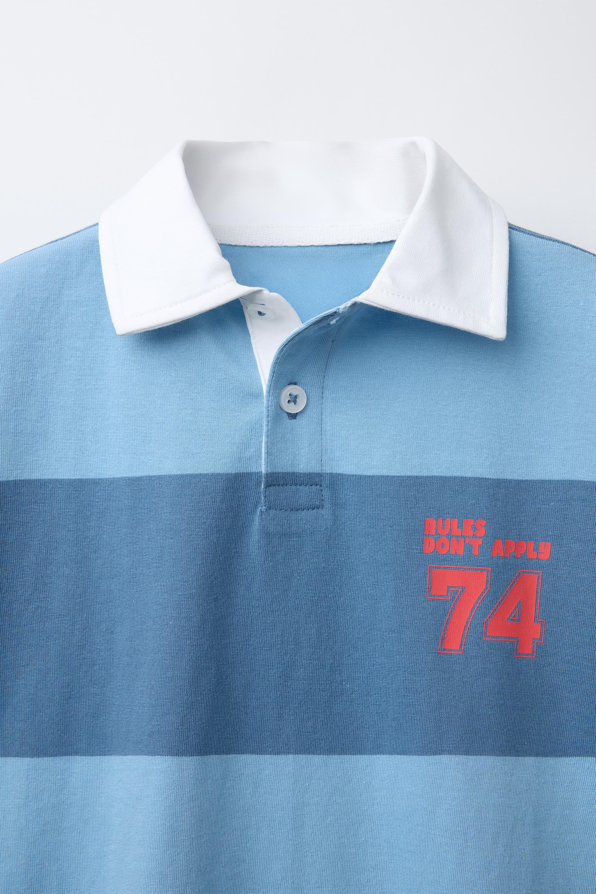 VARSITY STRIPED POLO SHIRT