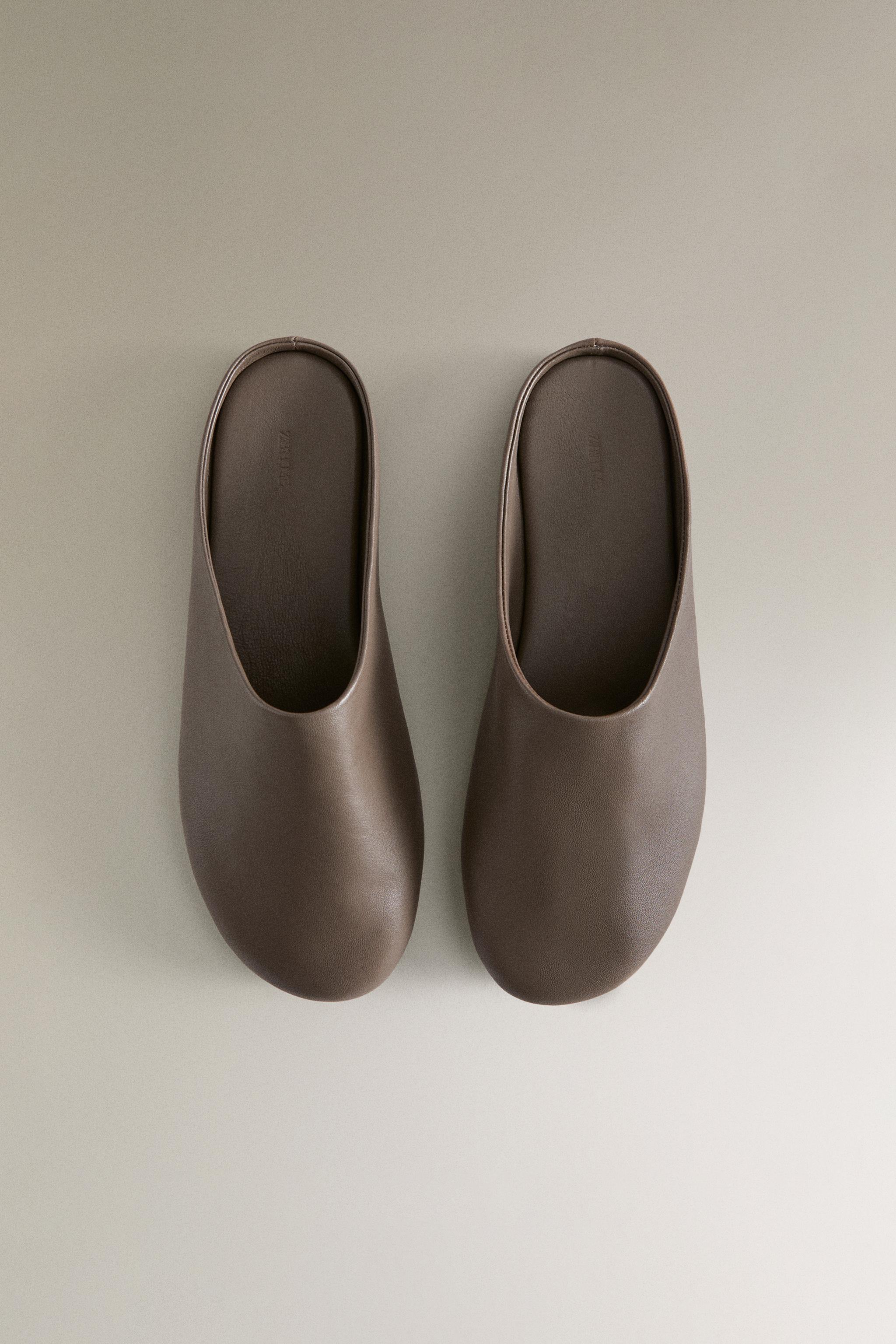 LEATHER BABOUCHE SLIPPERS