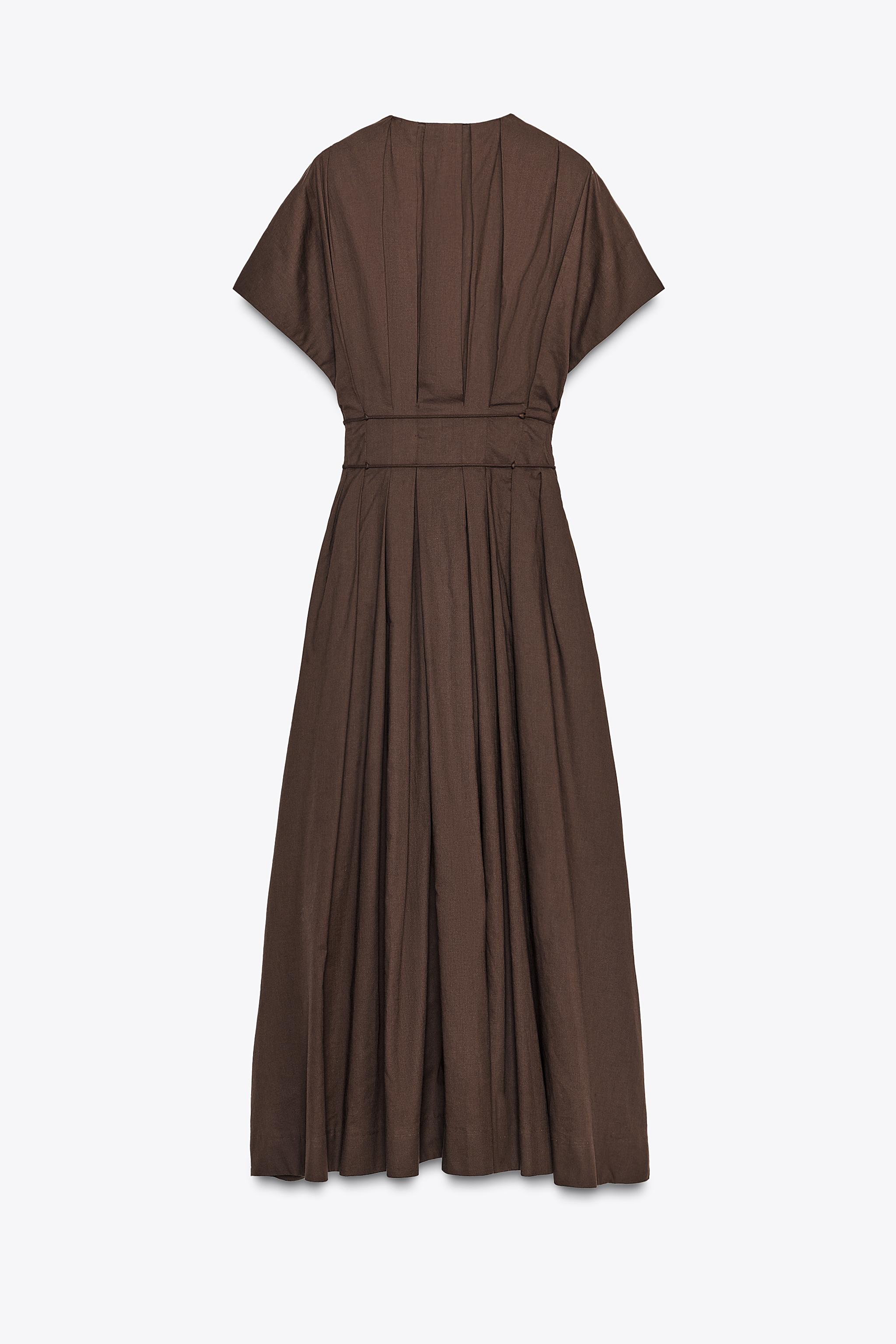 ZW COLLECTION PLEATED MIDI DRESS