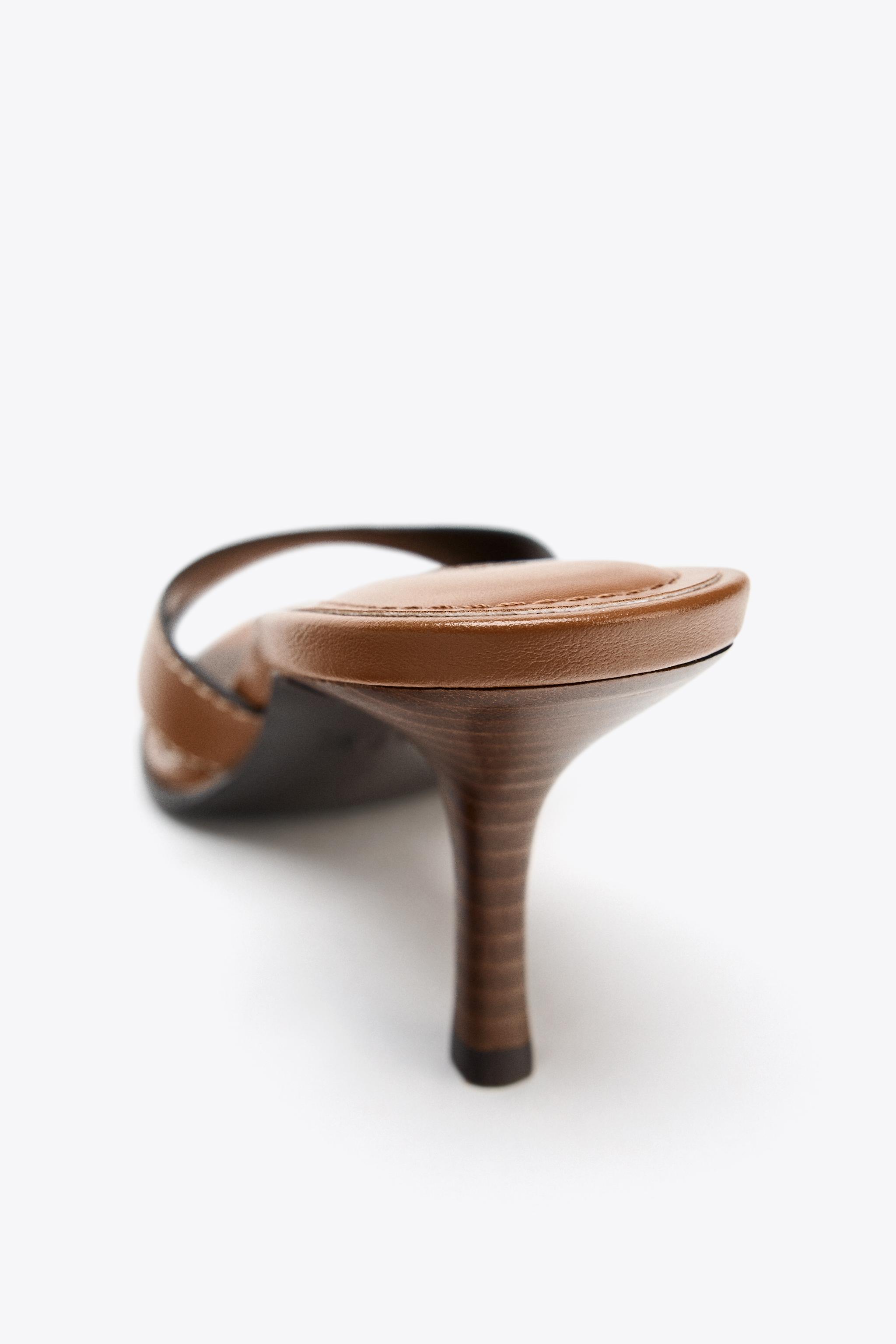 STITCHED HEEL SANDALS