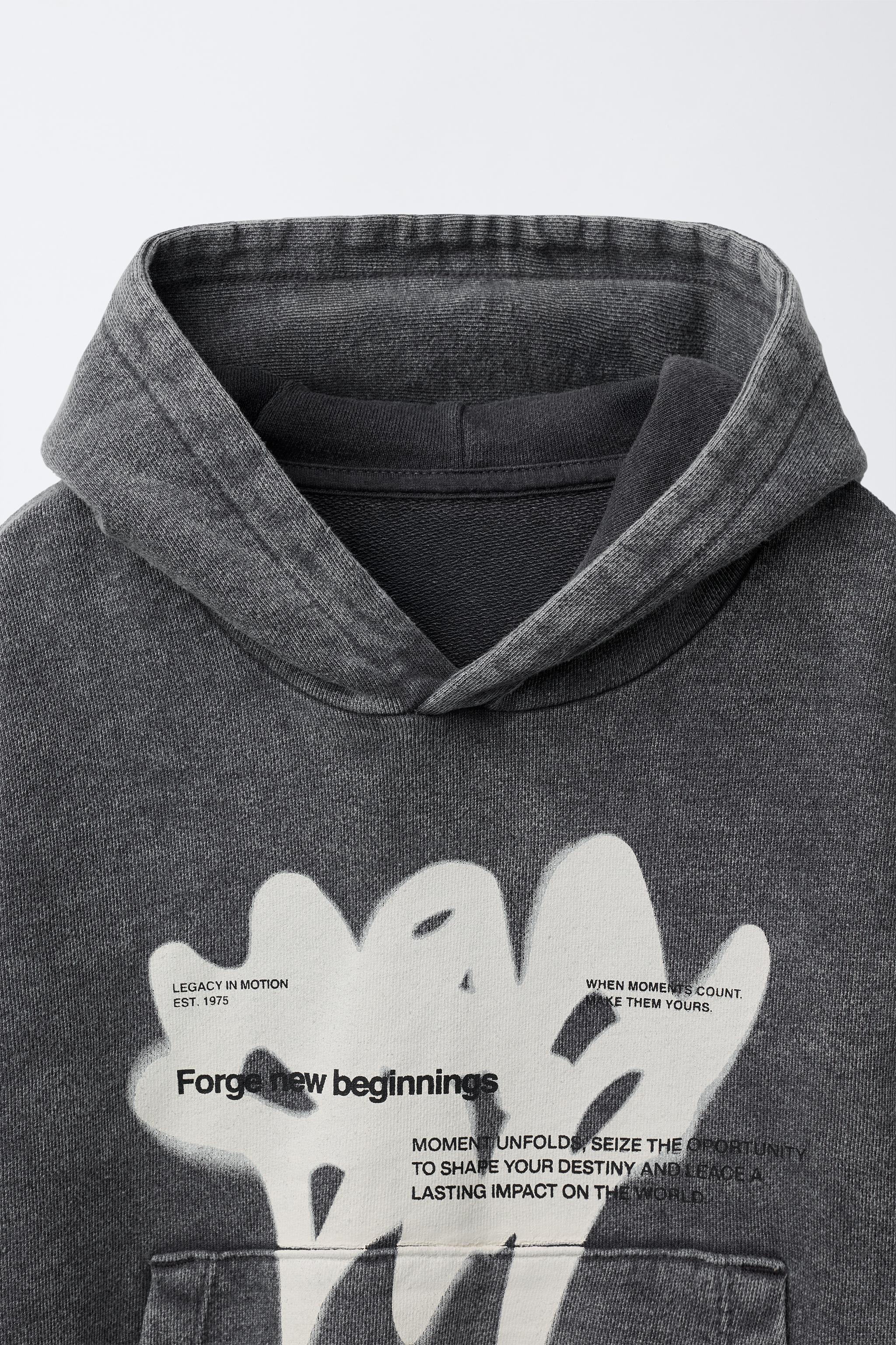 DOUBLE SLEEVE PRINT SWEATSHIRT