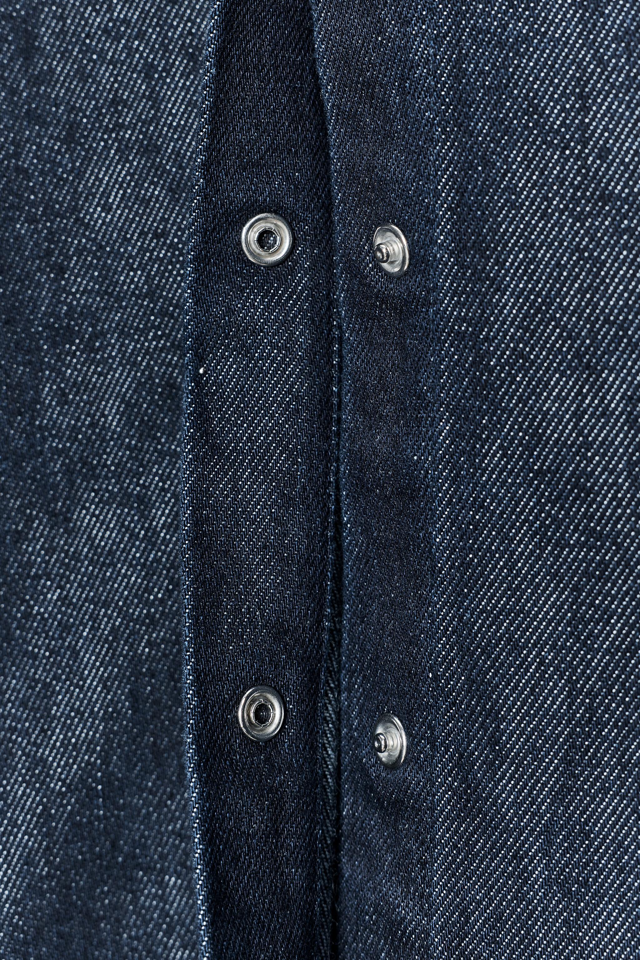 ZW COLLECTION DENIM TIE SHIRT