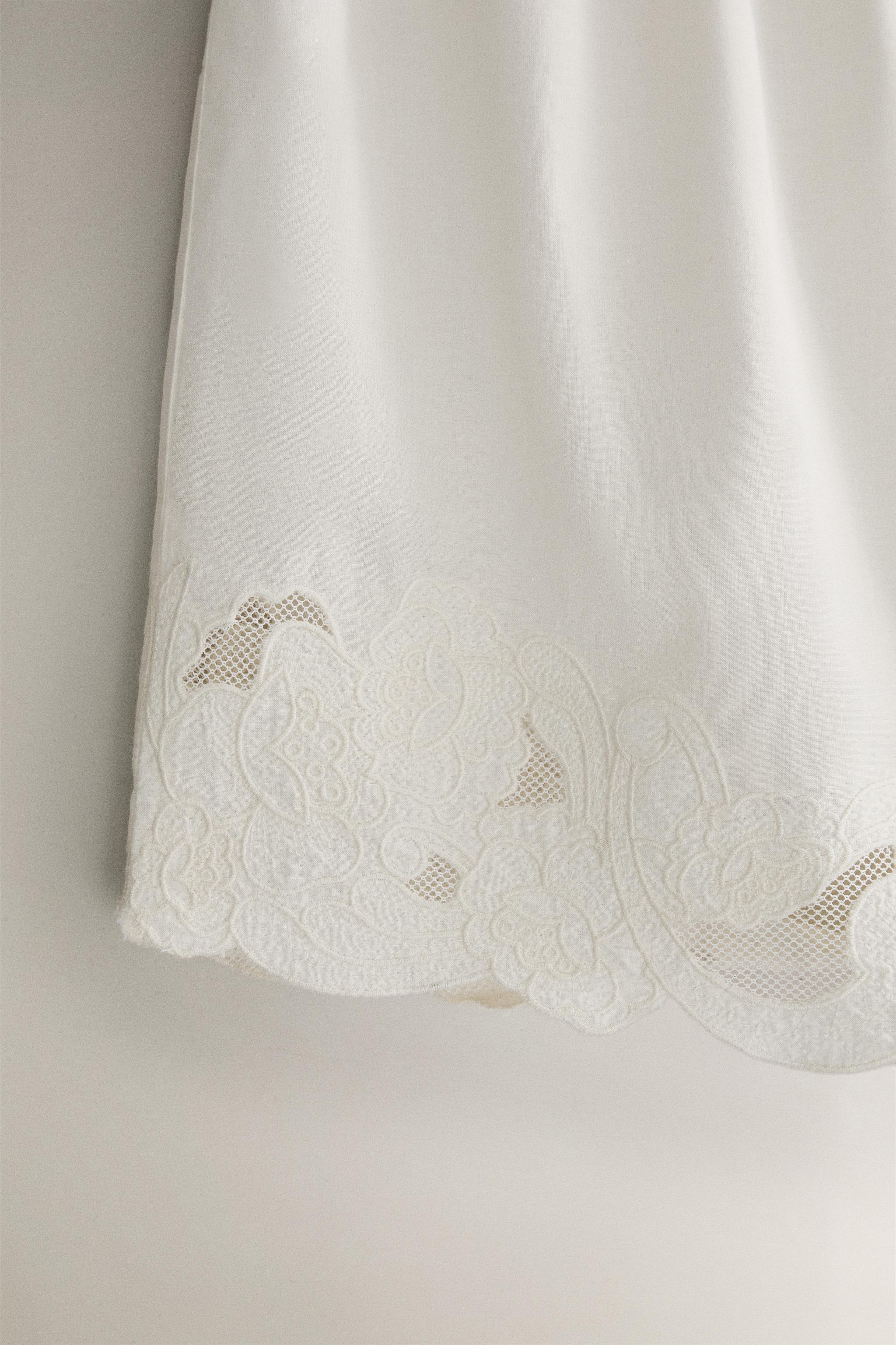 EMBROIDERED COTTON SHORTS