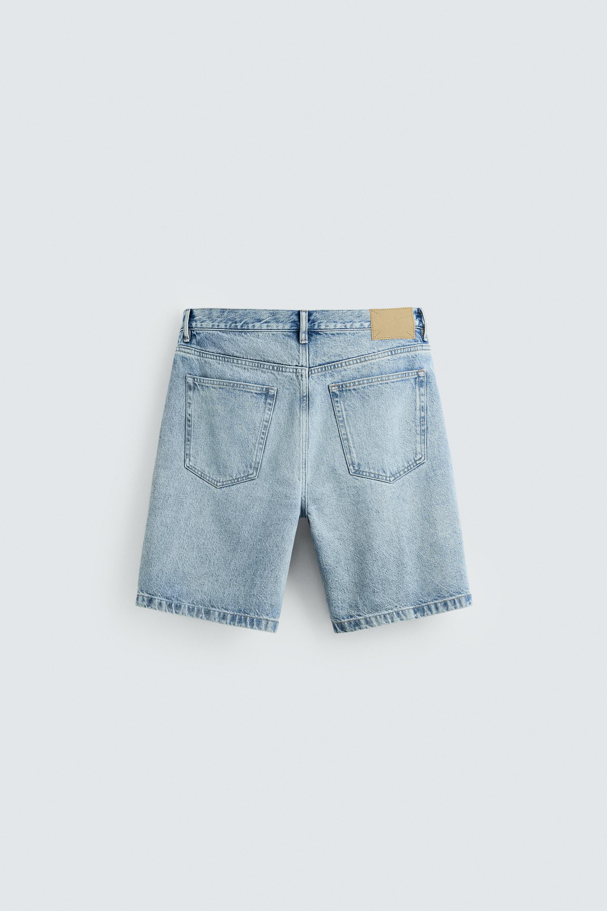 REGULAR FIT DENIM SHORTS