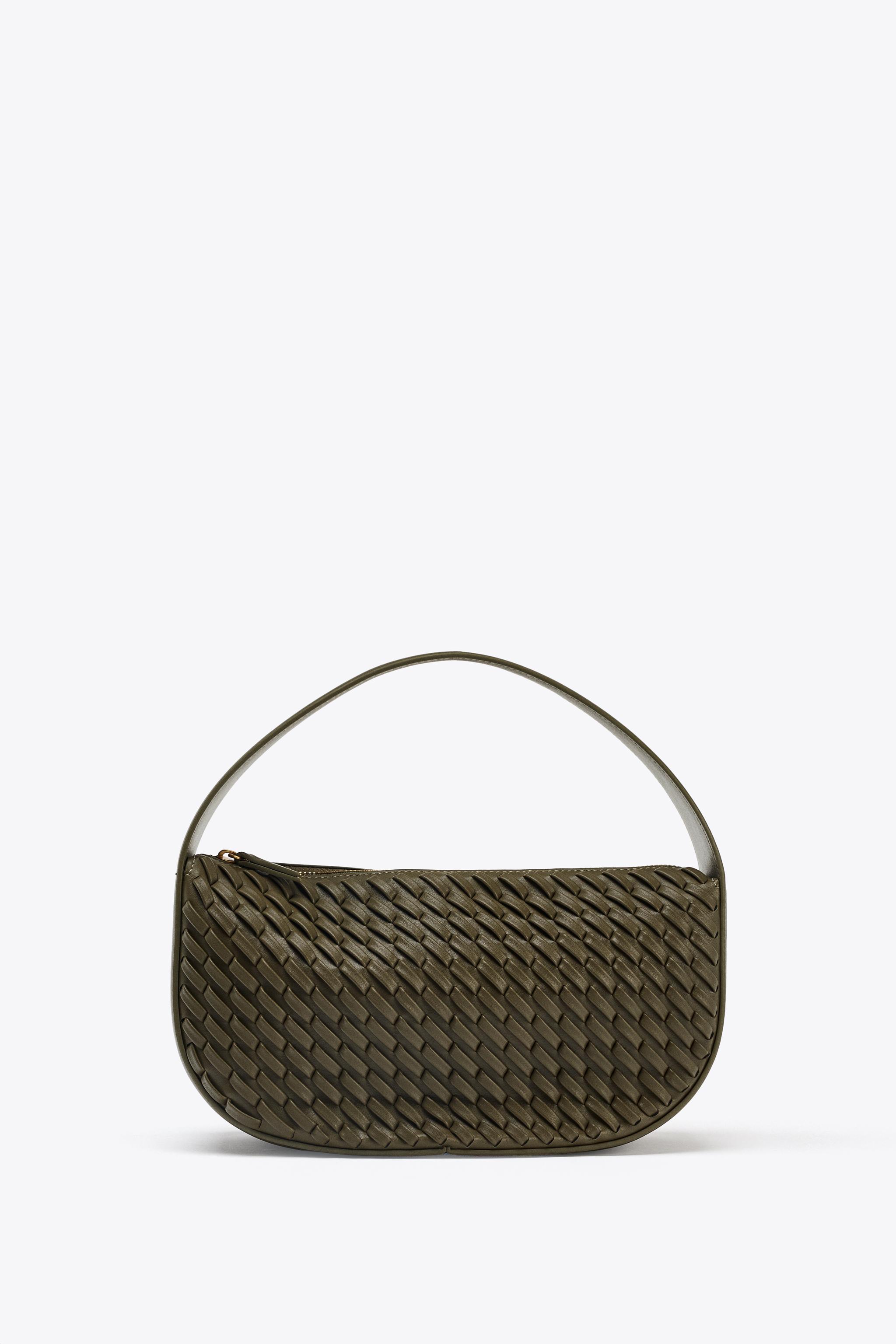 WOVEN EFFECT HANDBAG