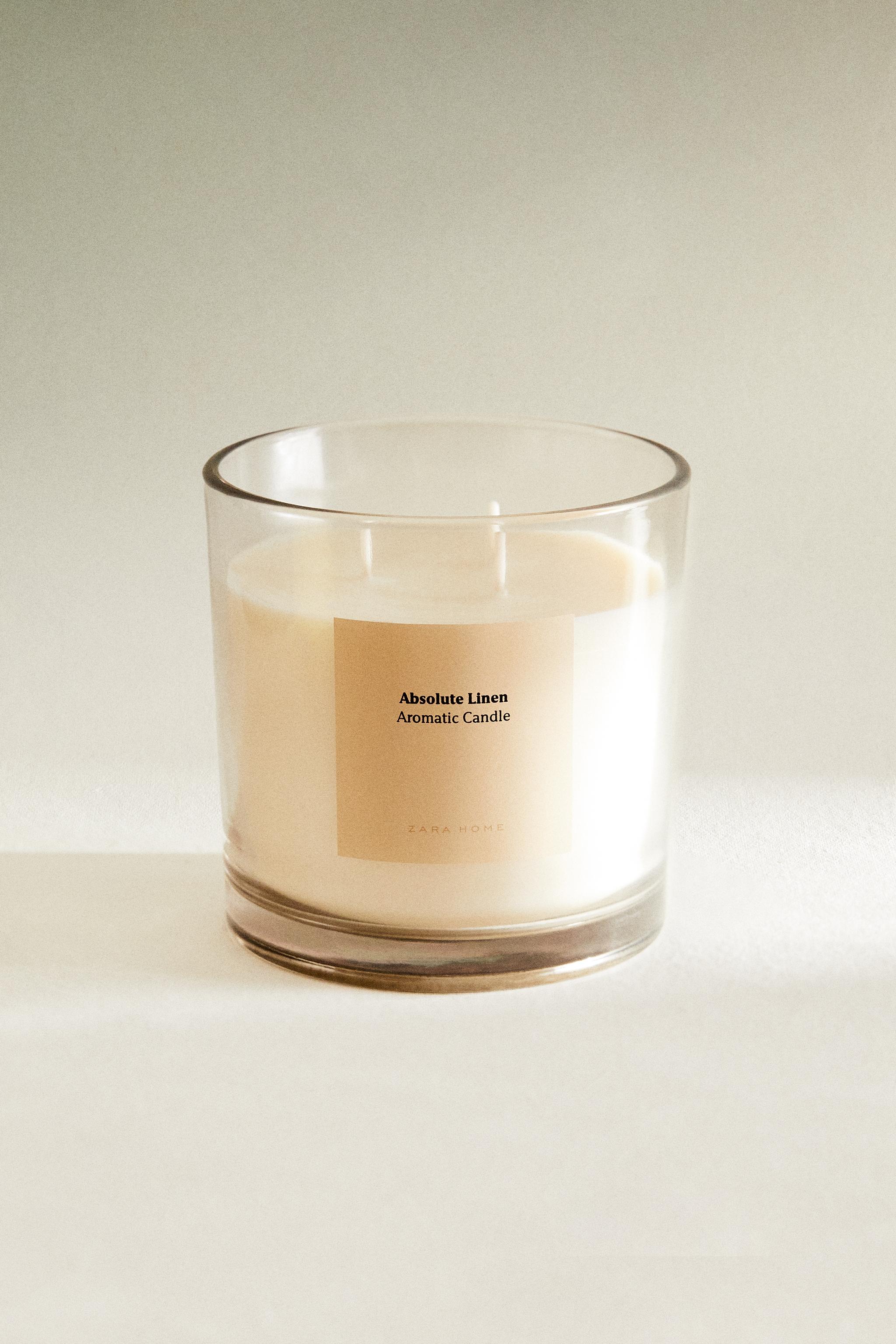 (620 G) ABSOLUTE LINEN SCENTED CANDLE