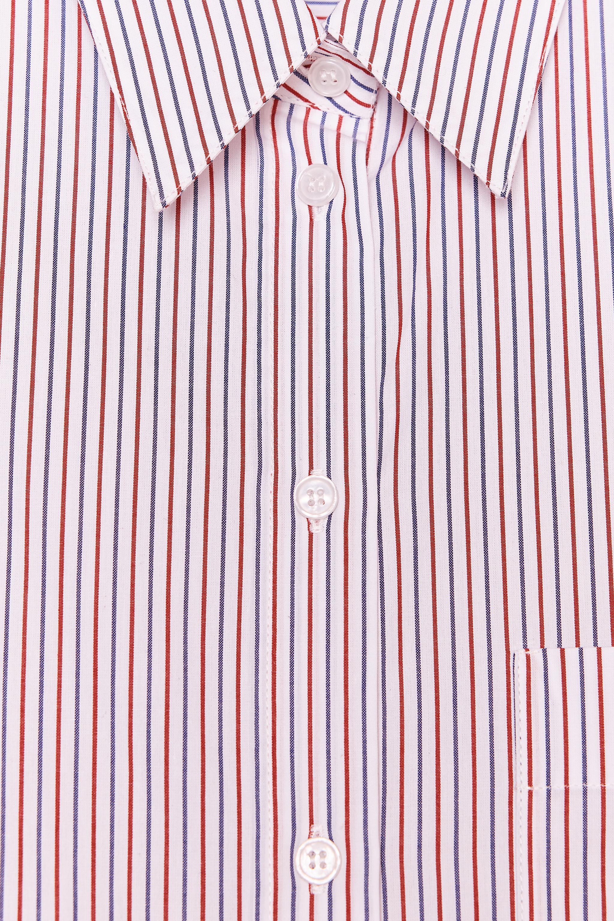 STRIPED POPLIN SHIRT ZW COLLECTION