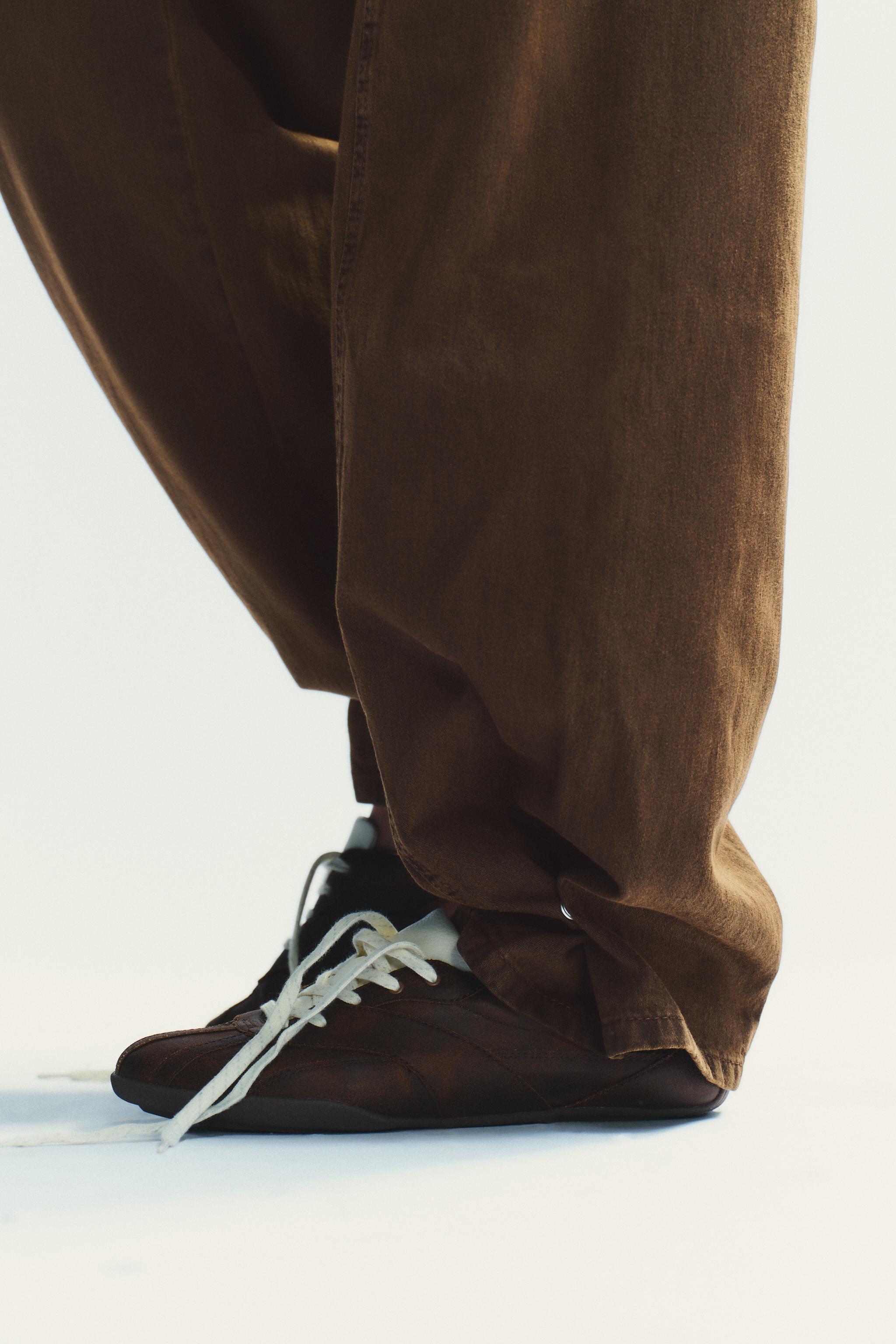 TRF MID-RISE BAGGY BALLOON JEANS