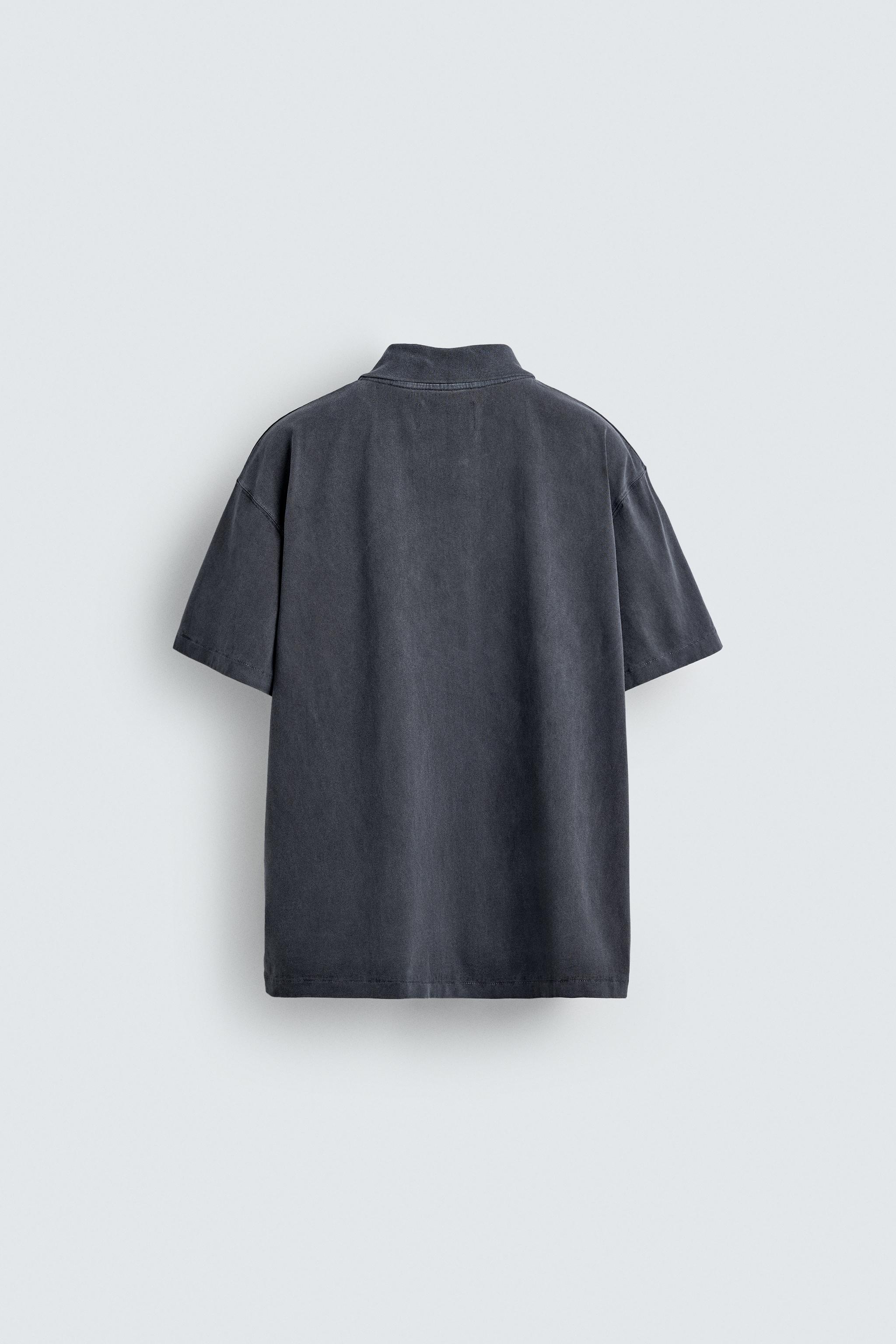 WASHED RELAXED FIT POLO SHIRT