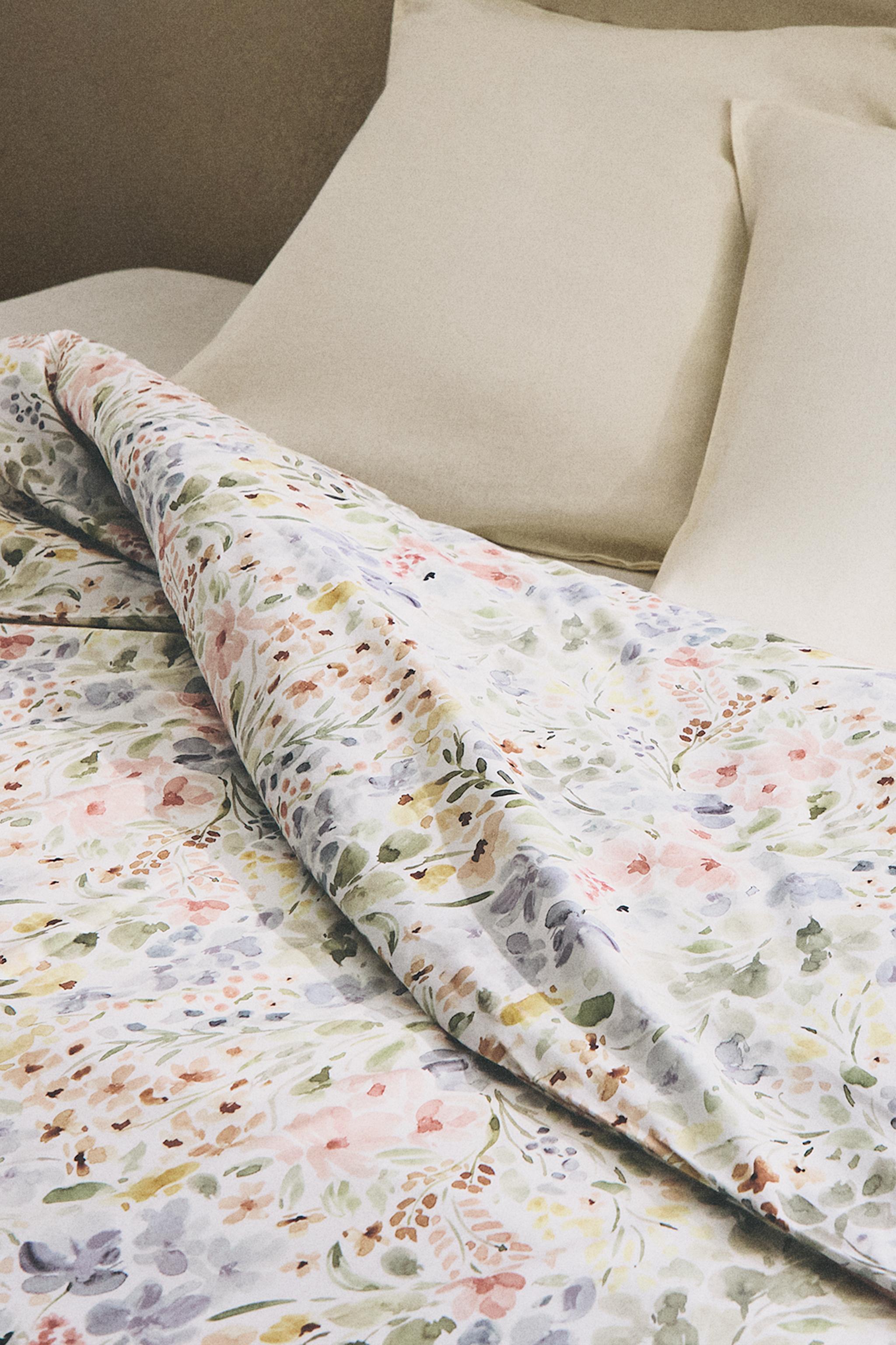 FLORAL PRINT DUVET COVER