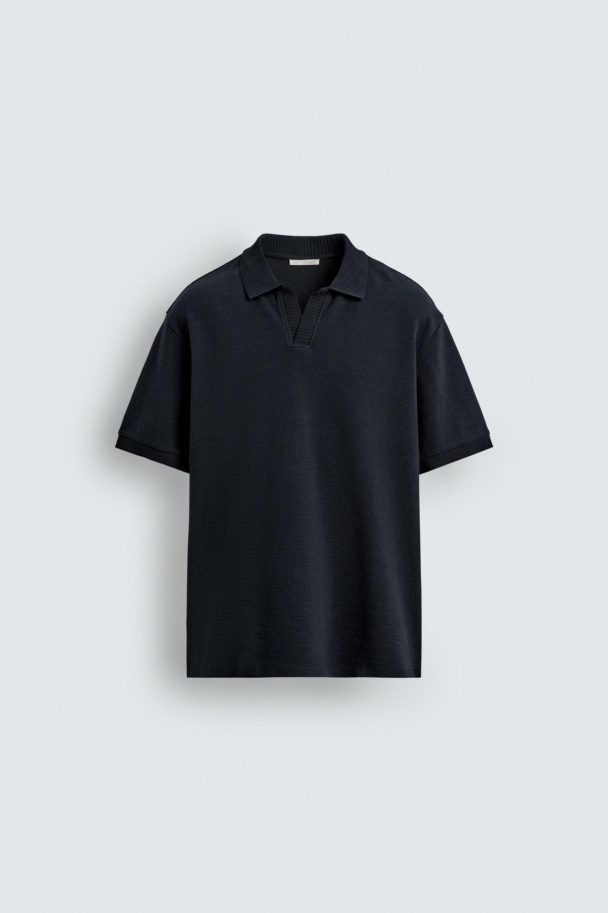 TEXTURED REGULAR FIT POLO SHIRT