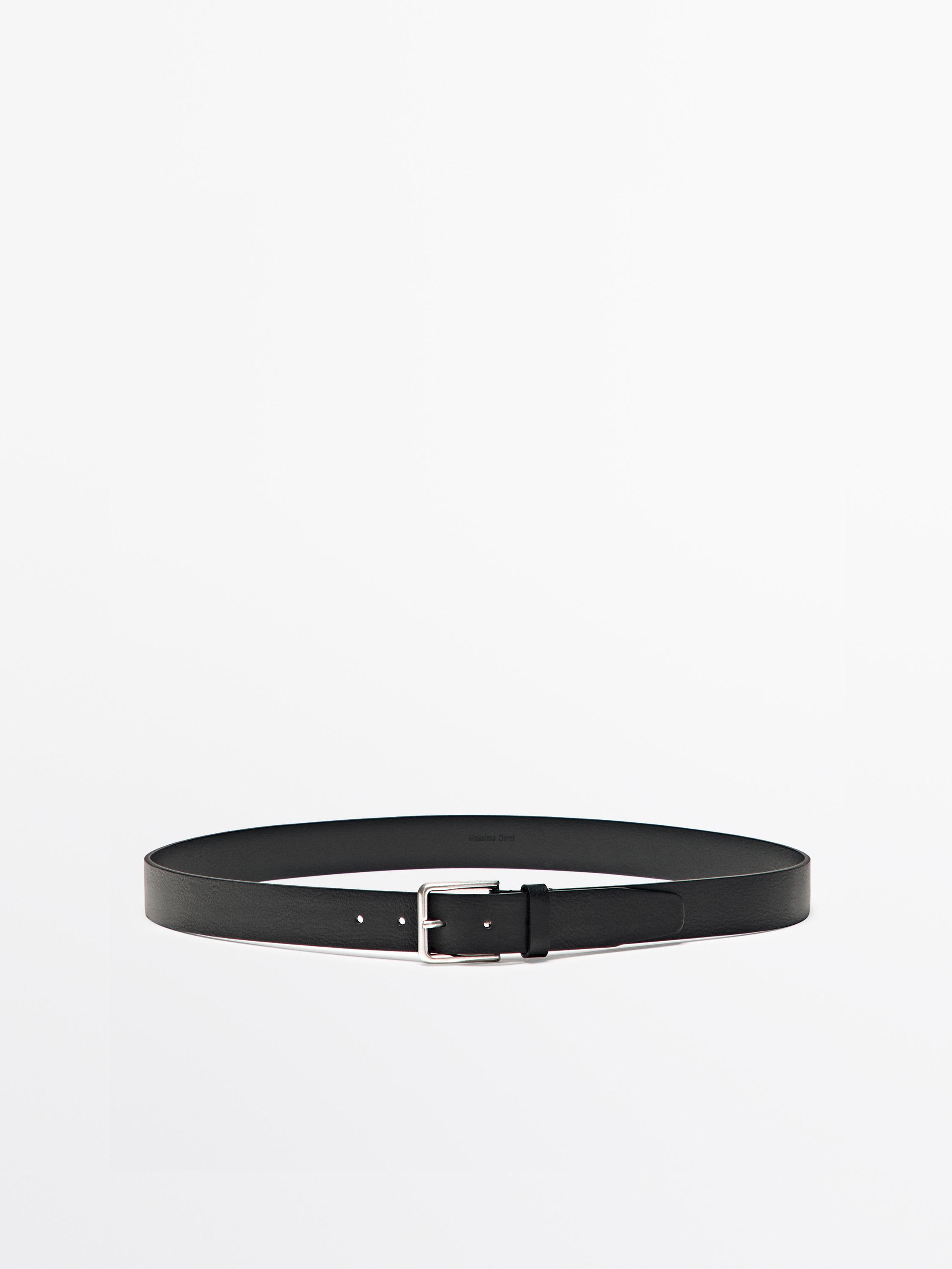 Nappa leather belt