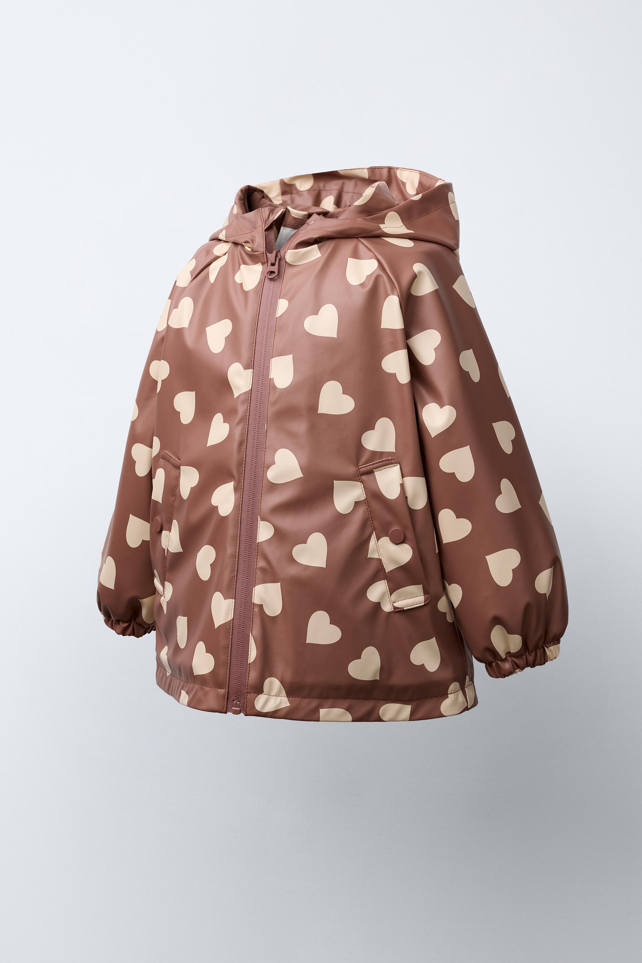 RUBBERIZED WATER-RESISTANT PRINTED RAINCOAT