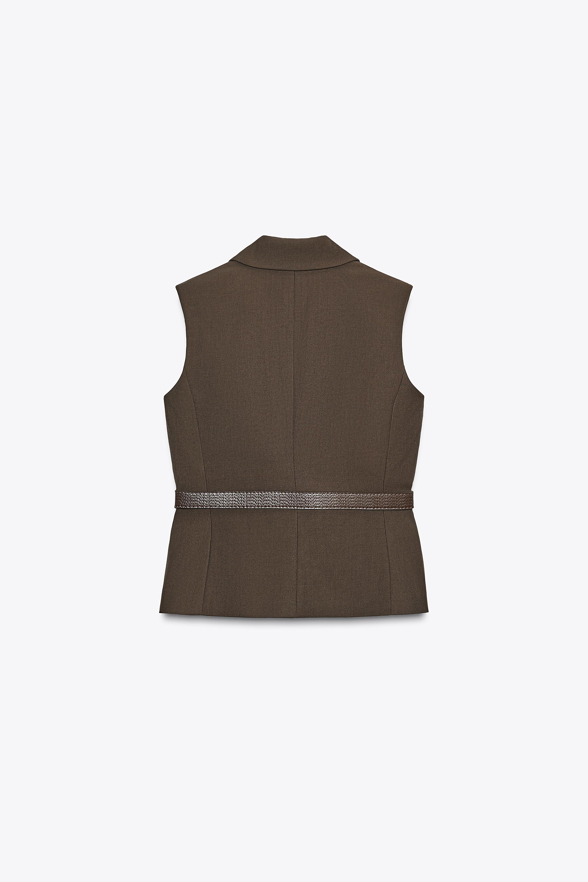 BELTED VEST